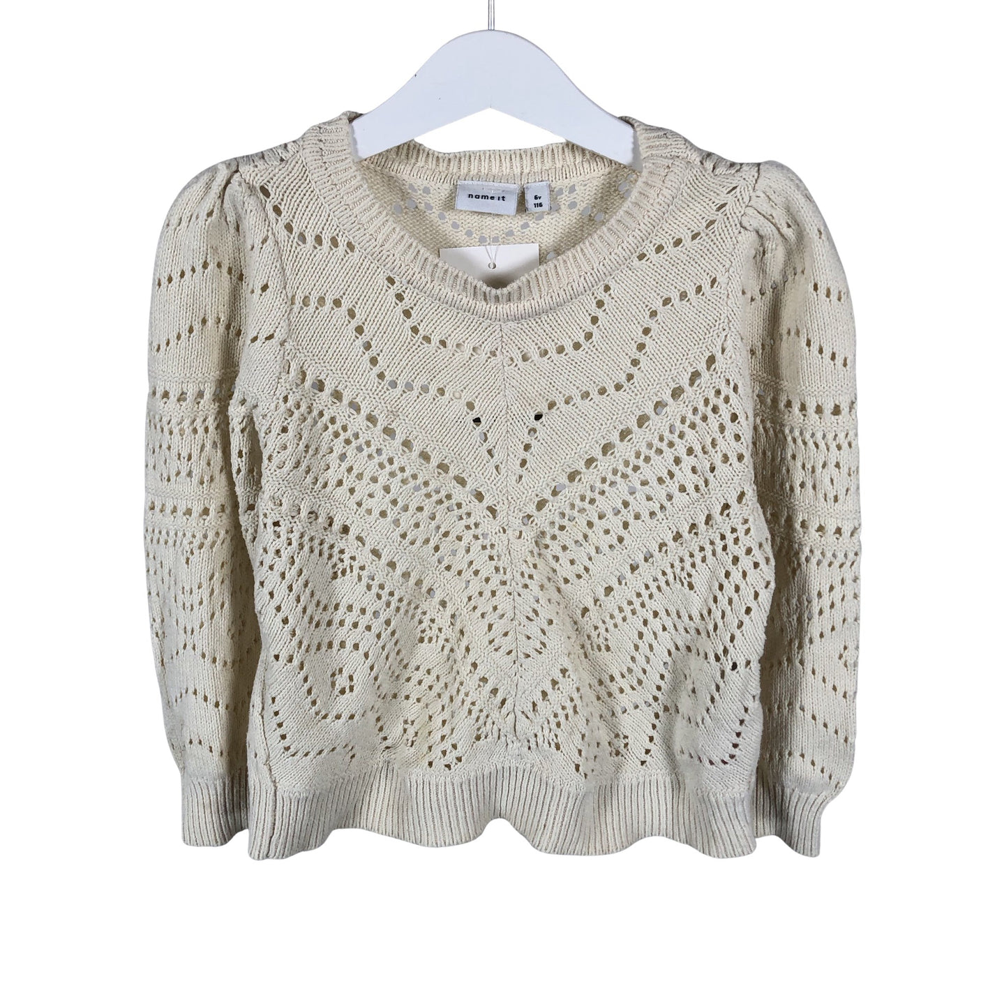Naisten Name It - Collegepaita, koko Ei kokoa - Beige (2)