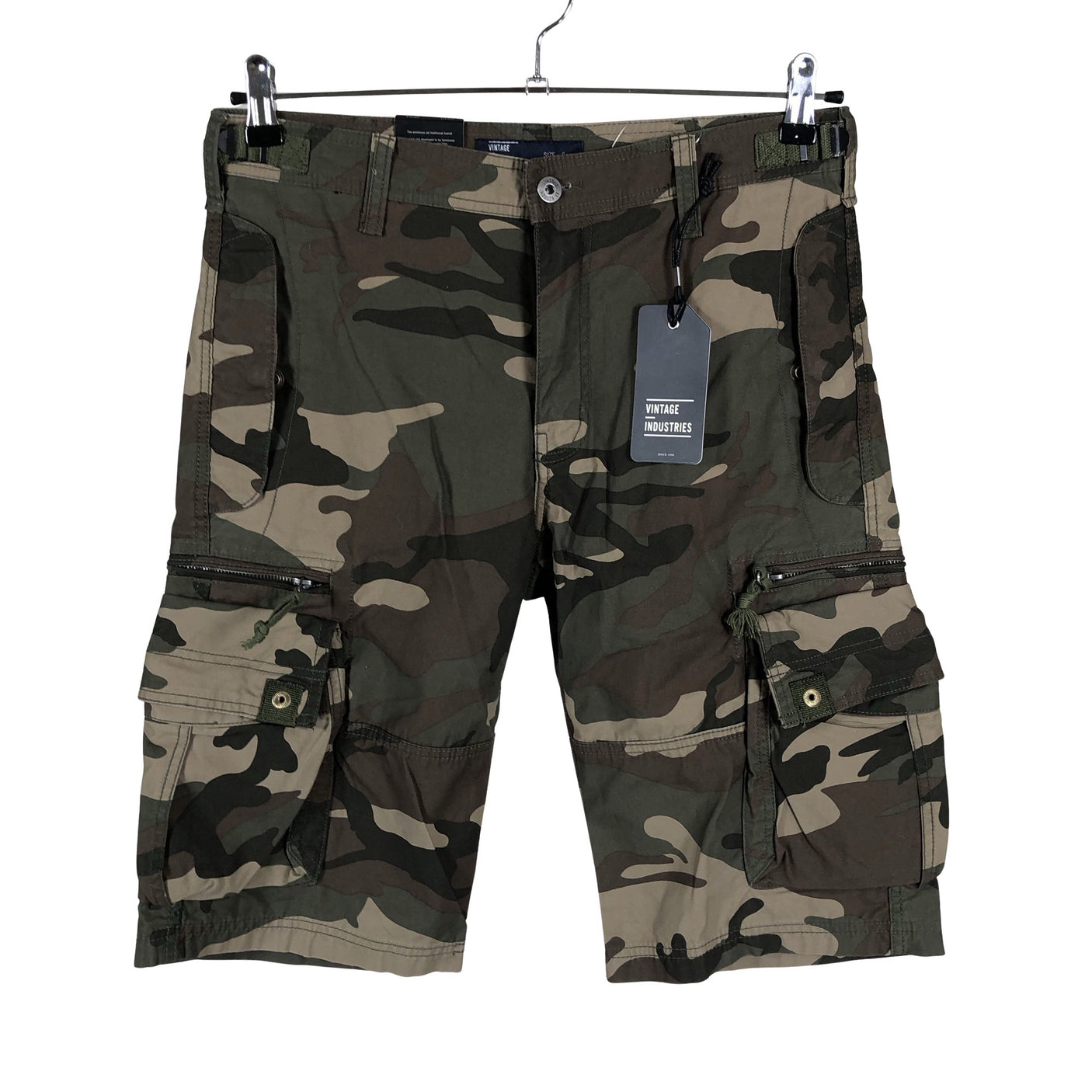 Miesten Vintage Industries - Shortsit, koko S - Vihreä (1)