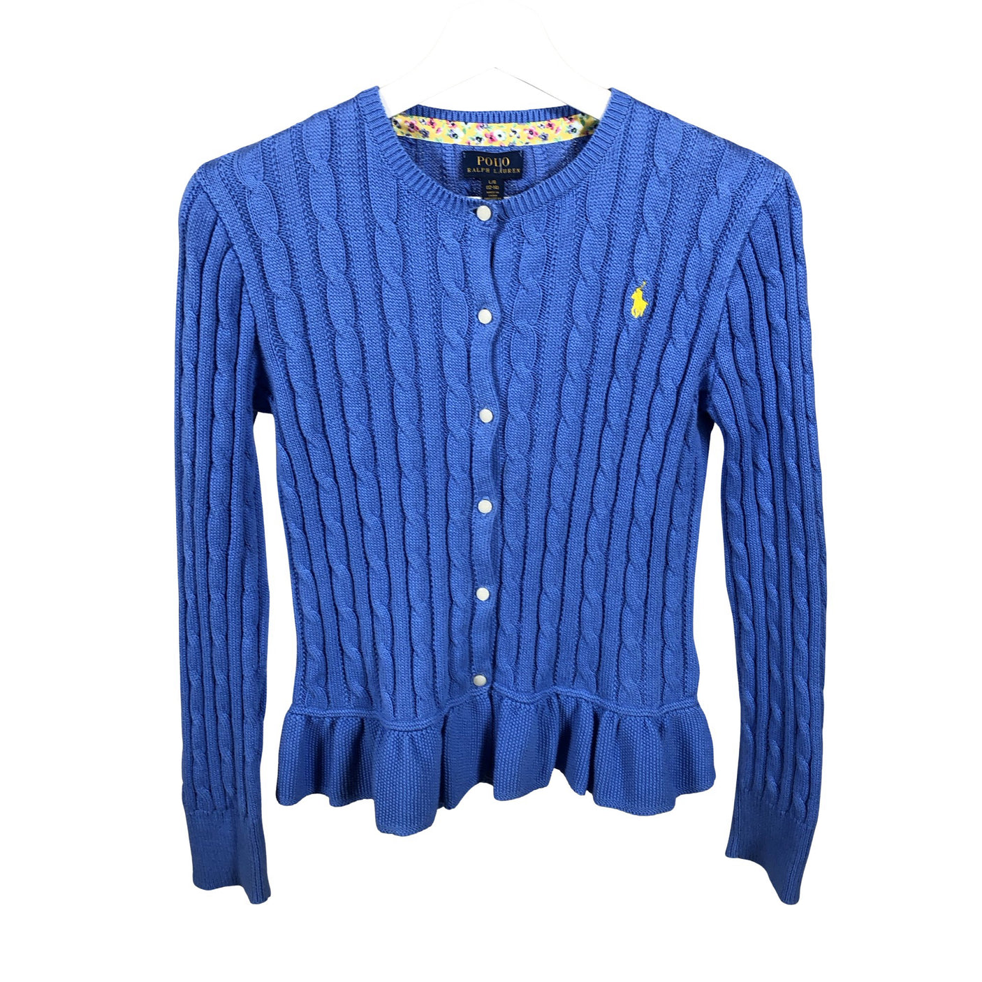 Tyttöjen Polo Ralph Lauren - Neuletakki, koko 158 - 164 - Vaaleansininen (1)