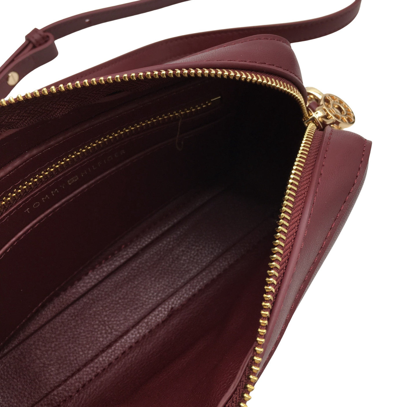 Naisten Tommy Hilfiger - Olkalaukku, koko Mini - Viininpunainen (2)