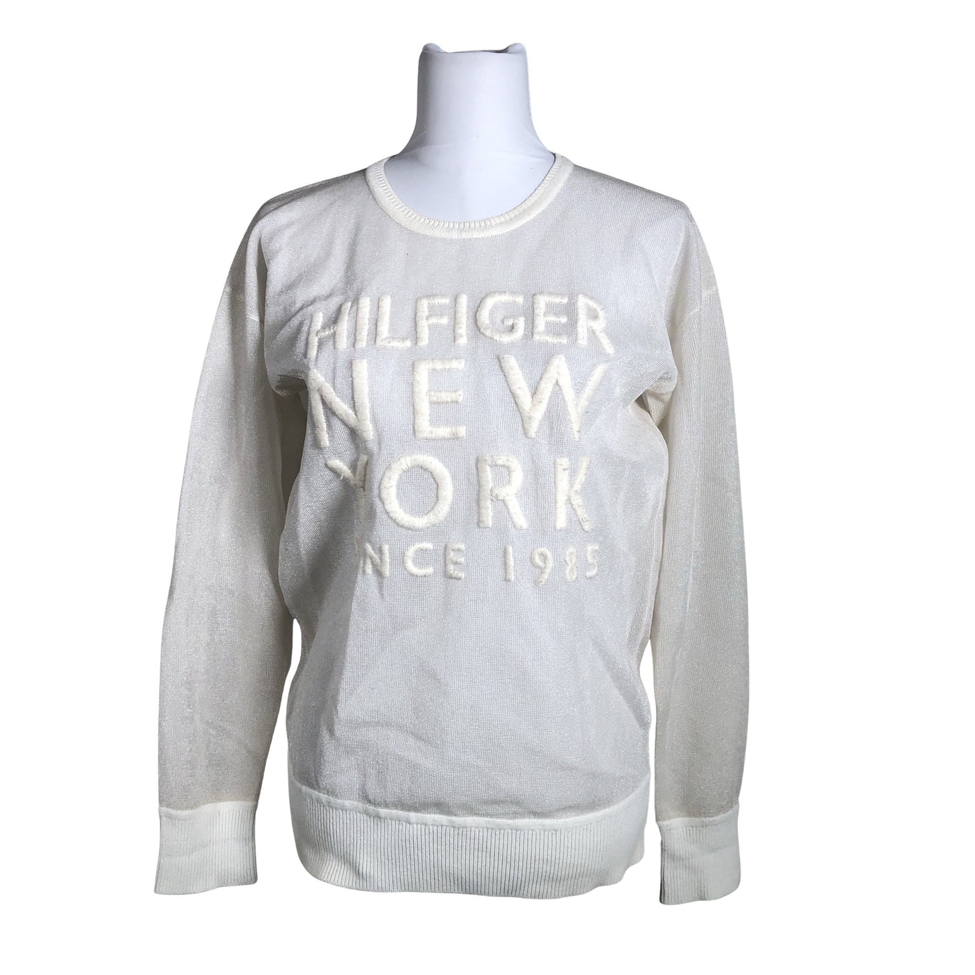 Naisten Tommy Hilfiger - Neulepaita, koko 38 - Luonnonvalkoinen (1)