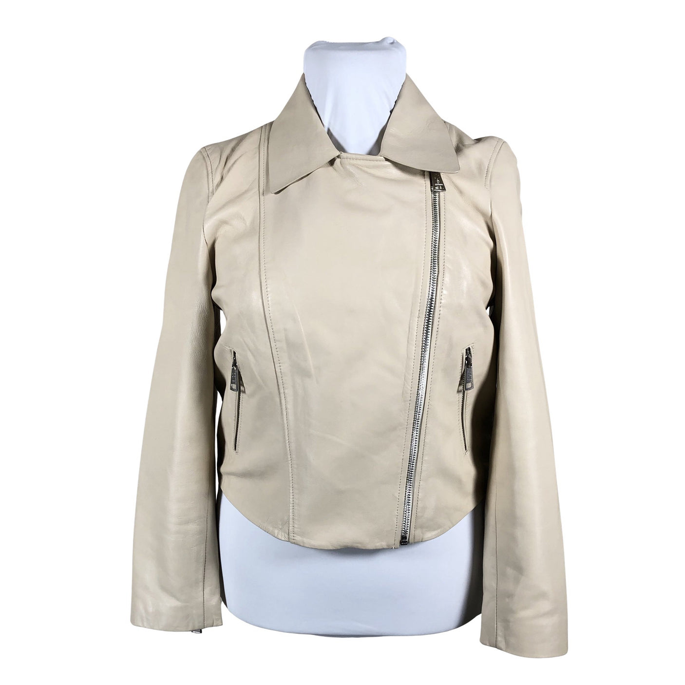 Naisten Simorra - Nahkatakki, koko 42 - Beige (2)