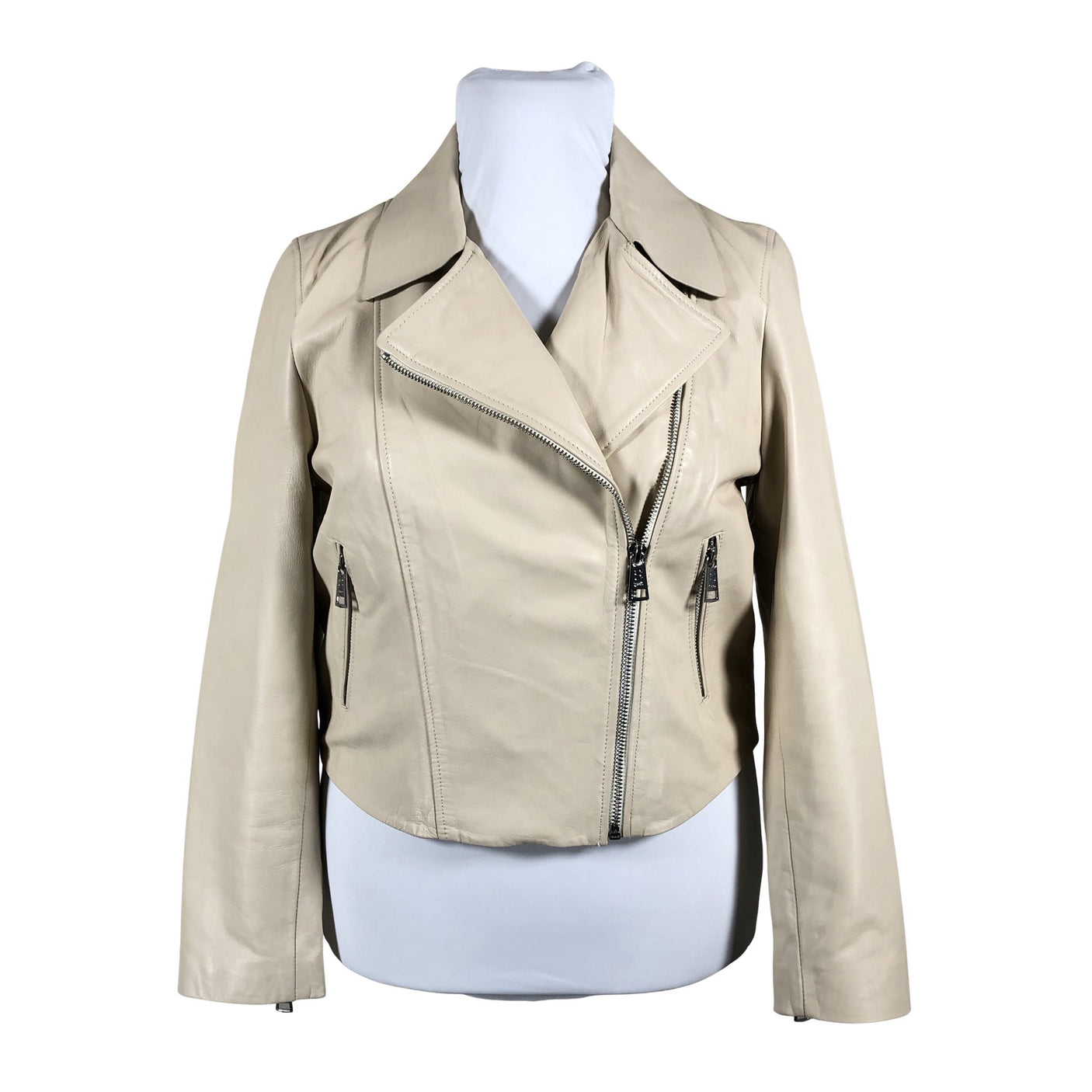 Naisten Simorra - Nahkatakki, koko 42 - Beige (1)