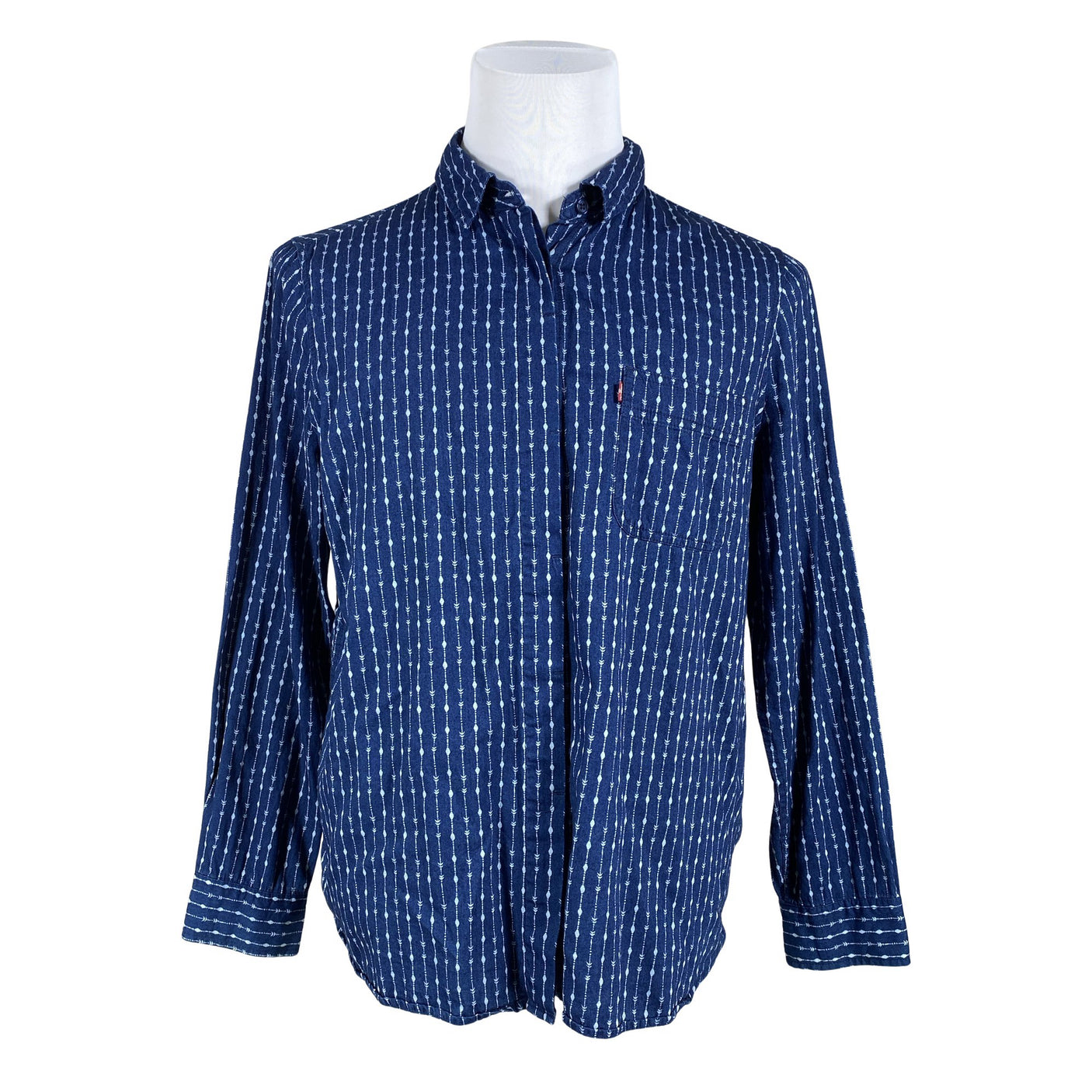 Miesten Levi's - Kauluspaita, koko L - Sininen (1)