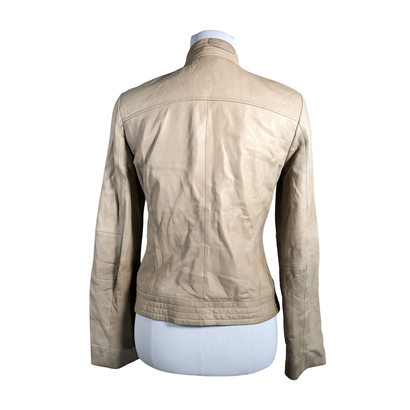 Naisten Ajatar - Nahkatakki, koko 36 - Beige (2)