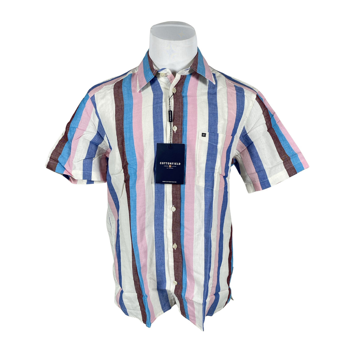 Miesten Cottonfield - Kauluspaita, koko XL - Sininen (1)