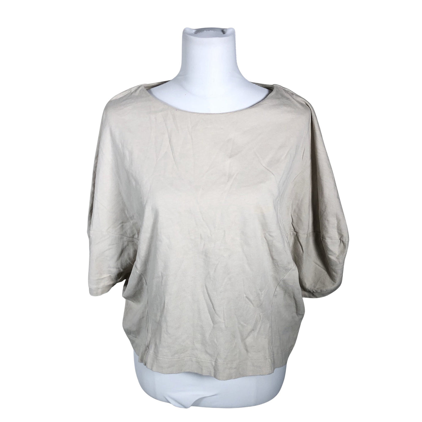 Naisten Sisley - T-paita, koko 40 - Beige (1)