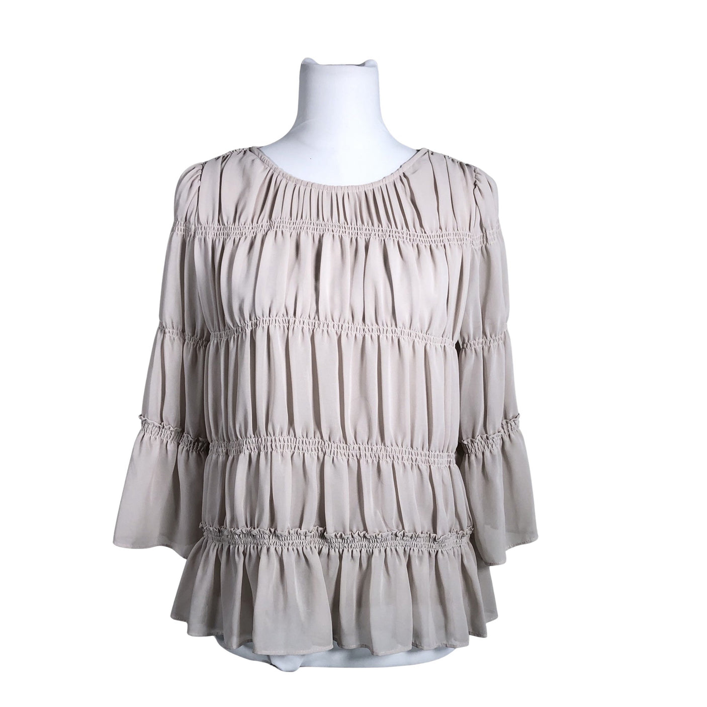 Naisten Part two - Pusero, koko 34 - Beige (1)