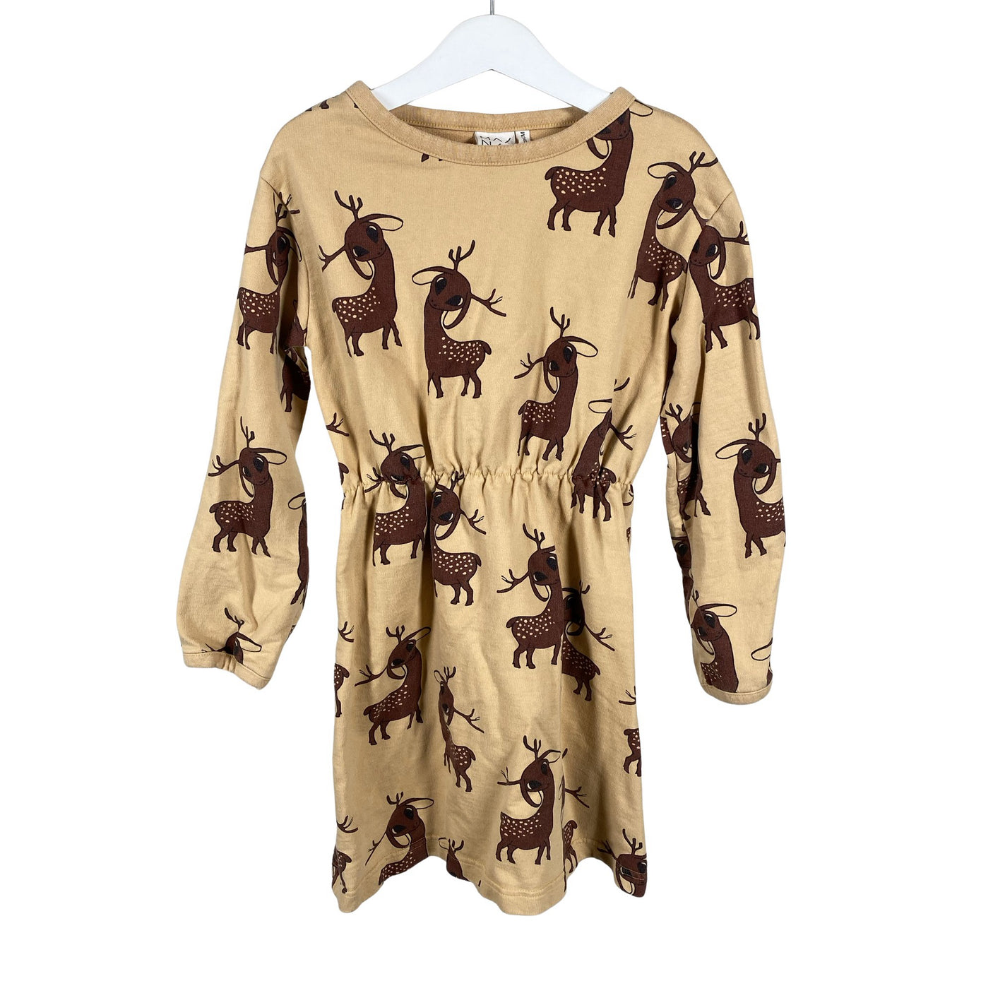 Tyttöjen Mainio - Collegemekko, koko 122 - 128 - Ruskea (1)