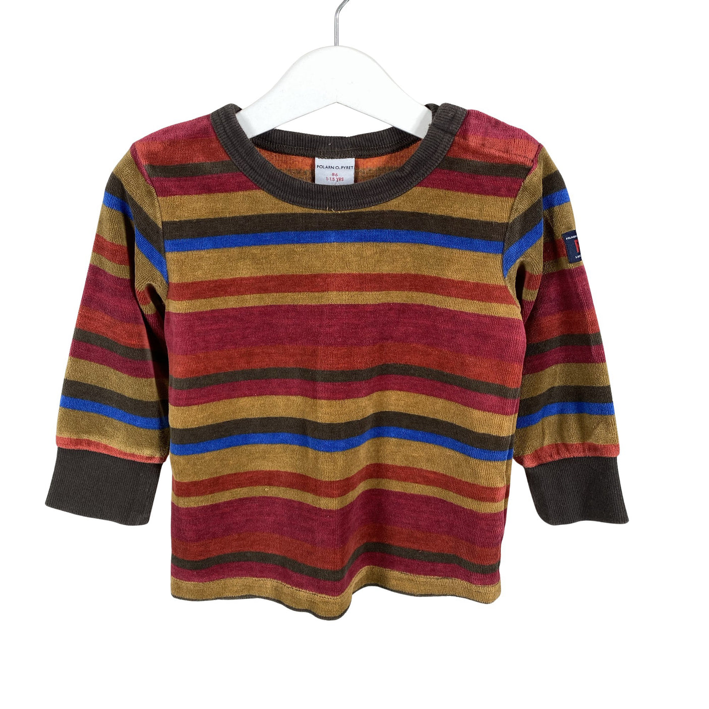 Unisex Polarn O. Pyret - Collegepaita, koko 80 - 86 - Ruskea (1)