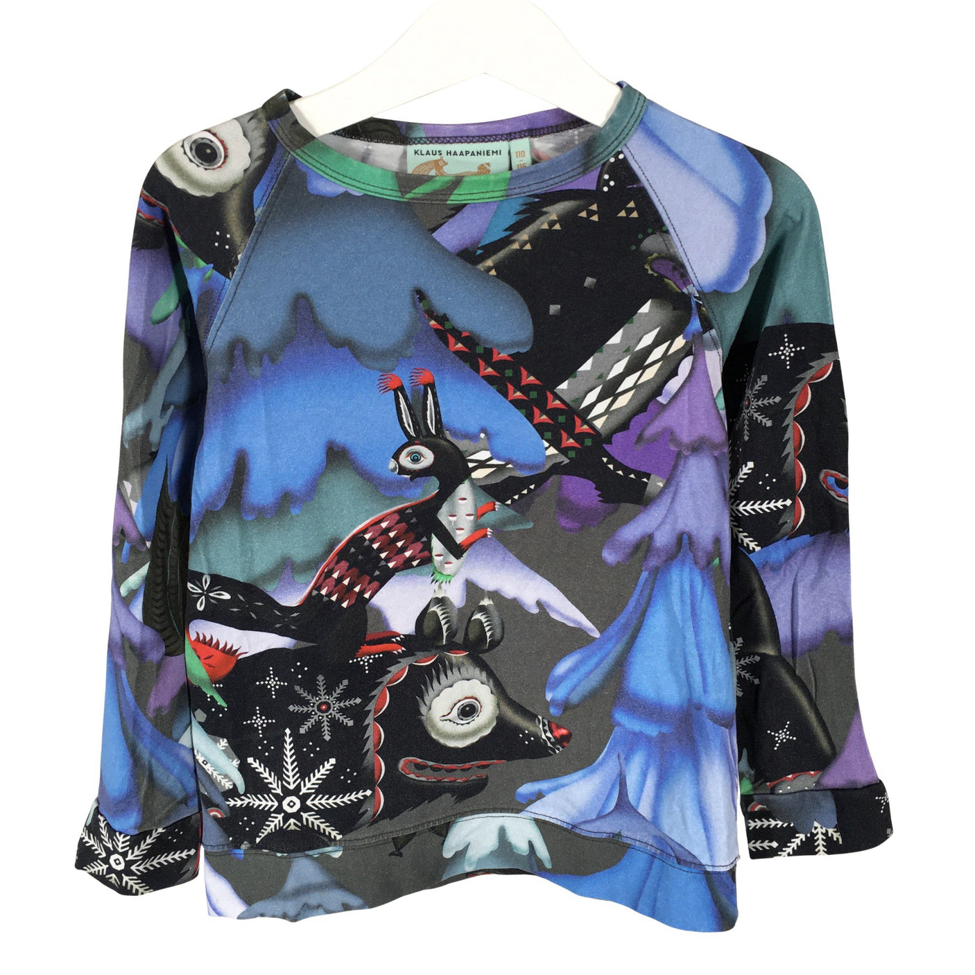 Unisex Klaus Haapaniemi - Trikoopaita, koko 110 - 116 - Sininen (1)