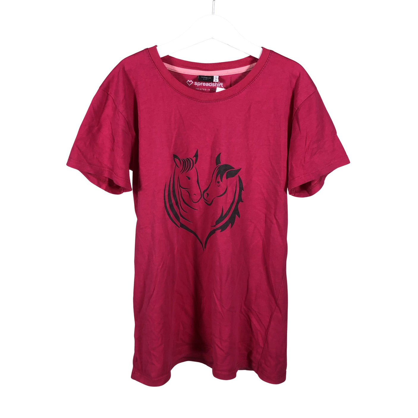 Tyttöjen Spreadshirt - T-paita, koko 140 - 146 - Pinkki (1)