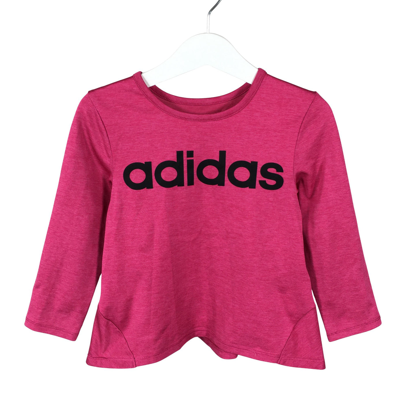 Tyttöjen Adidas - Urheilupaita, pitkät hihat, koko 98 - 104 - Pinkki (1)