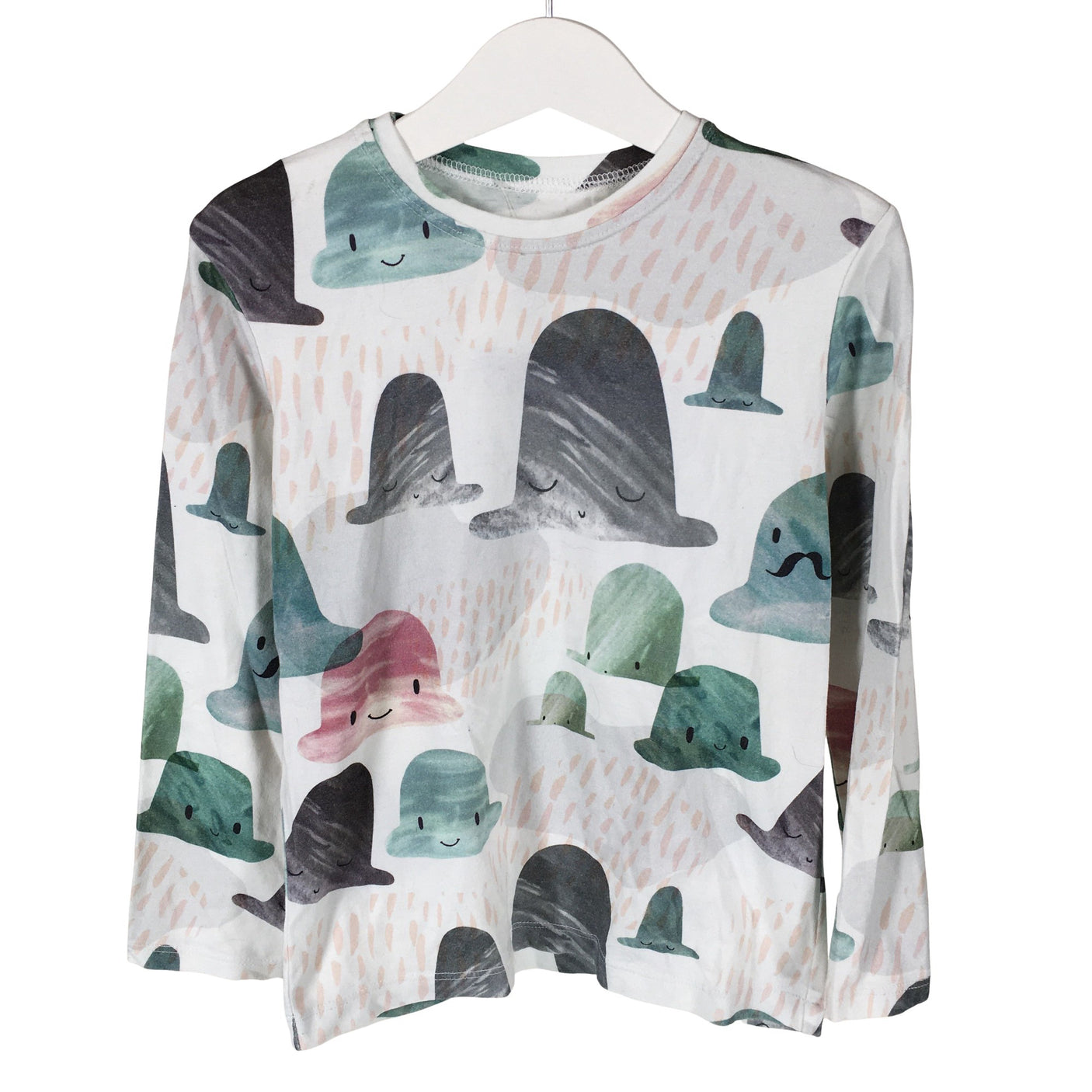 Unisex Handmade - Trikoopaita, koko 104 - 110 - Valkoinen (1)