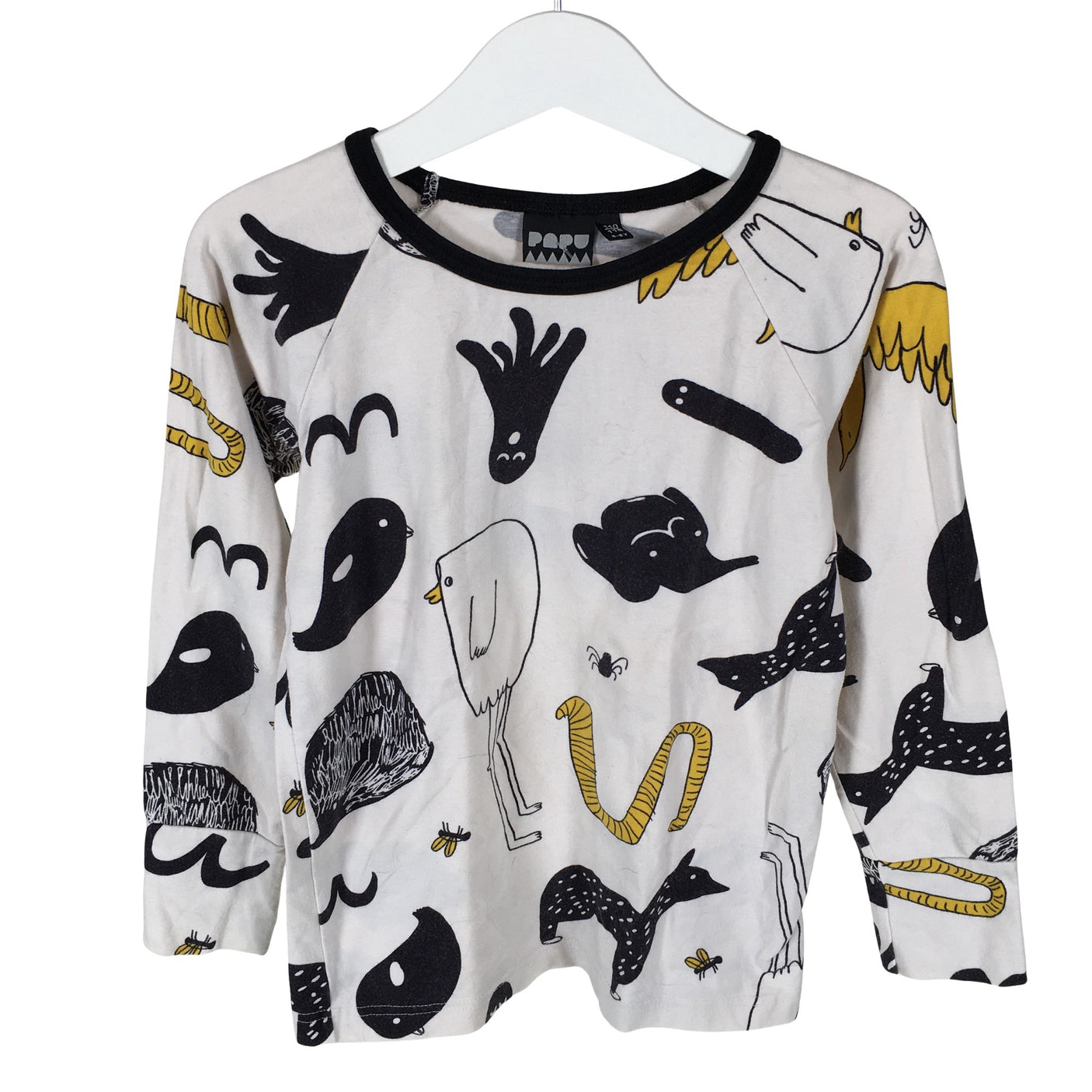 Unisex Papu - Trikoopaita, koko 110 - 116 - Beige (1)