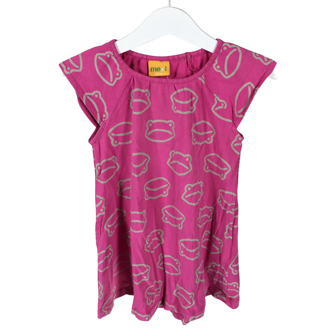 Tyttöjen me&i - Trikootunika, koko 98 - 104 - Pinkki (1)