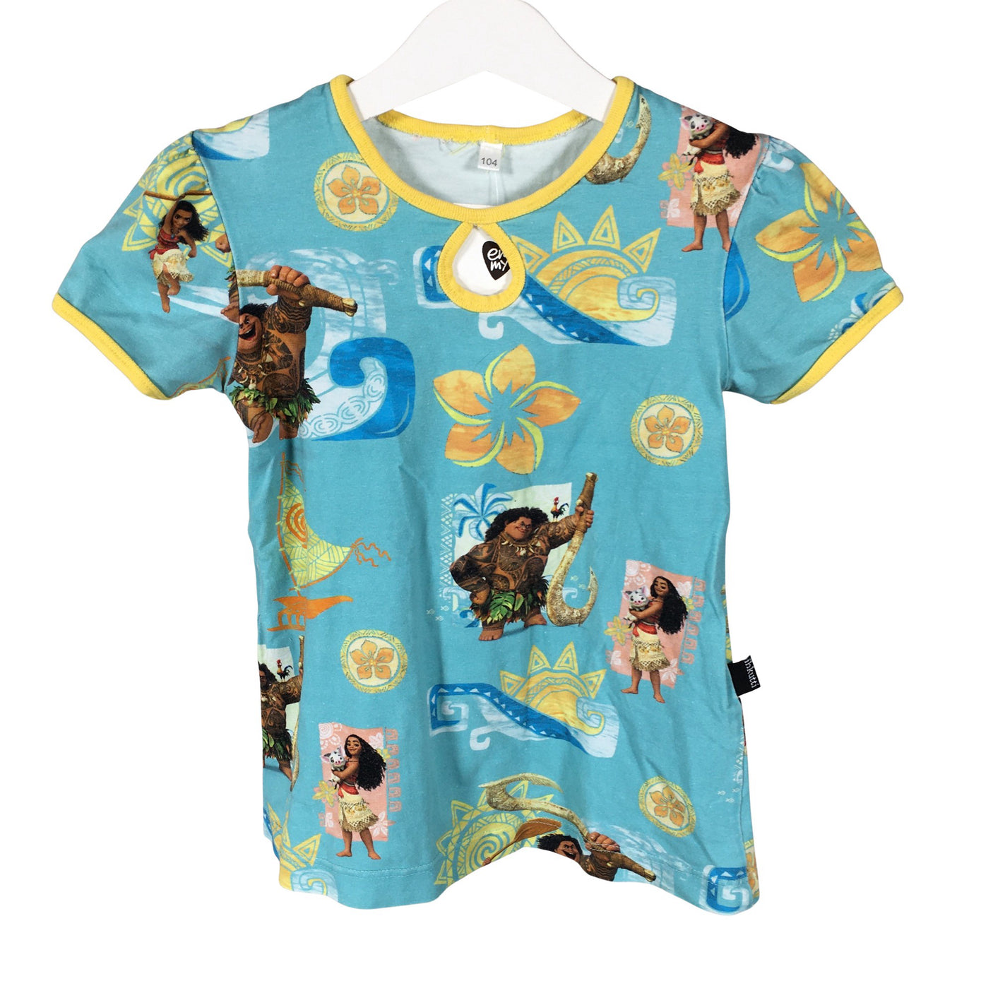 Tyttöjen Handmade - Trikoomekko, koko 98 - 104 - Vaaleansininen (1)