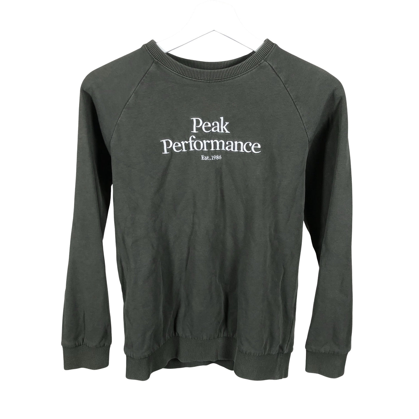 Unisex Peak Performance - Collegepaita, koko 158 - 164 - Harmaa (1)