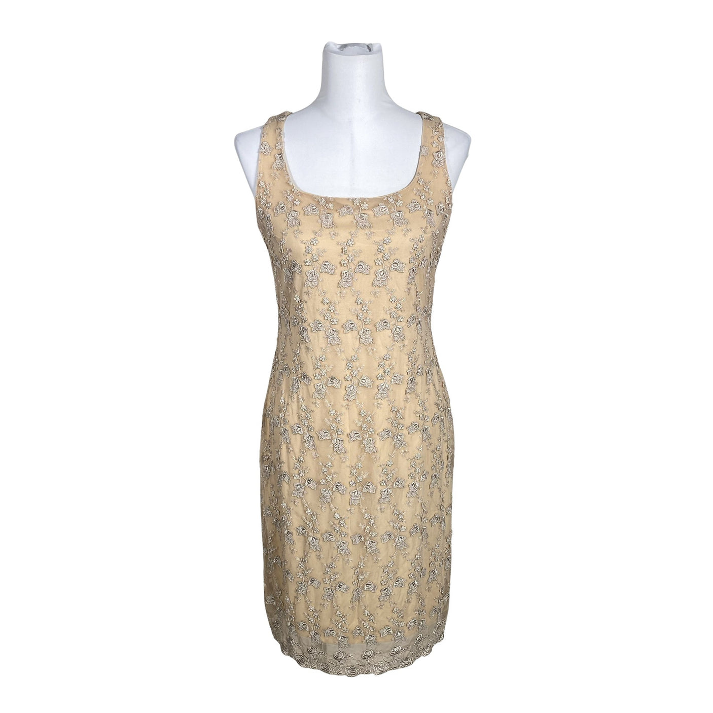 Naisten Karen Millen - Kangasmekko, koko 38 - Beige (1)