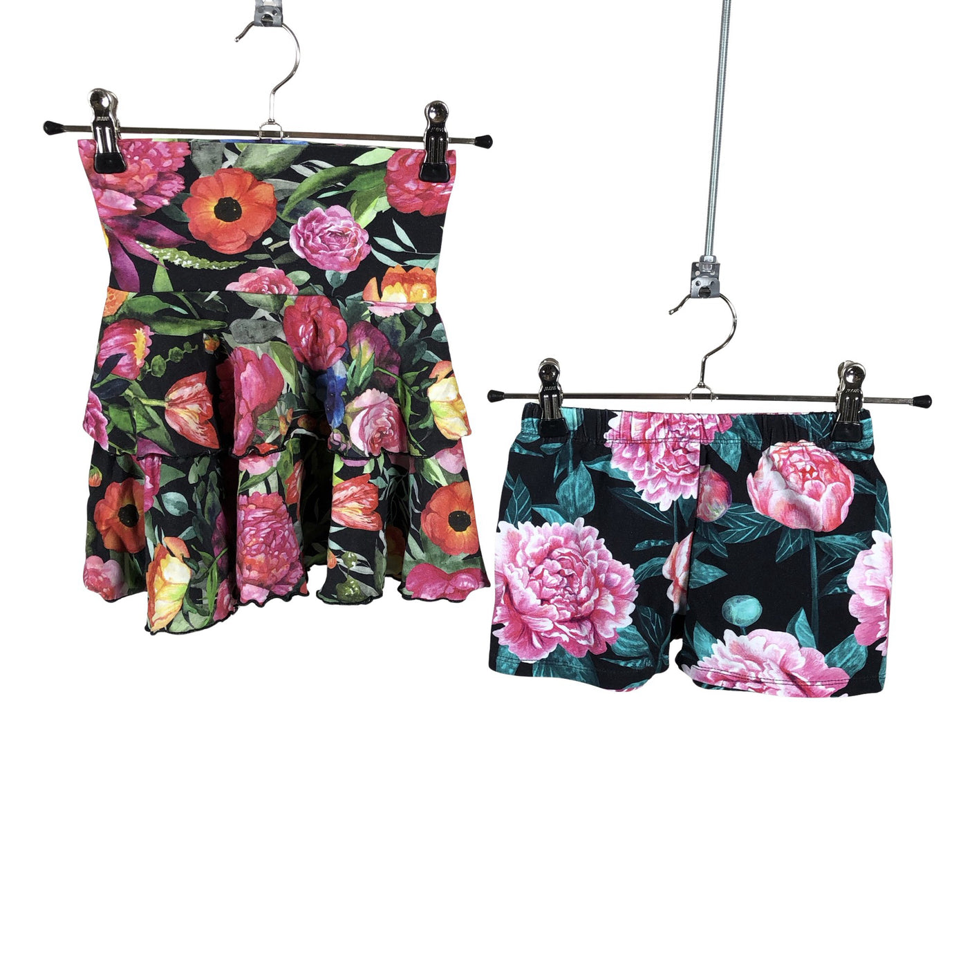 Tyttöjen Handmade - Trikoohame, koko 98 - 104 - Pinkki (1)