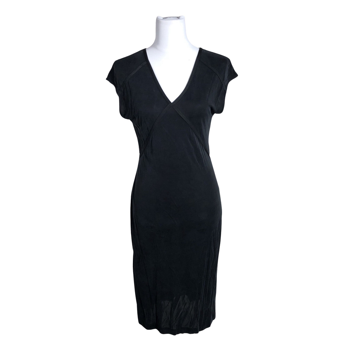 Naisten Luxury - Trikoomekko, koko 38 - Musta (1)