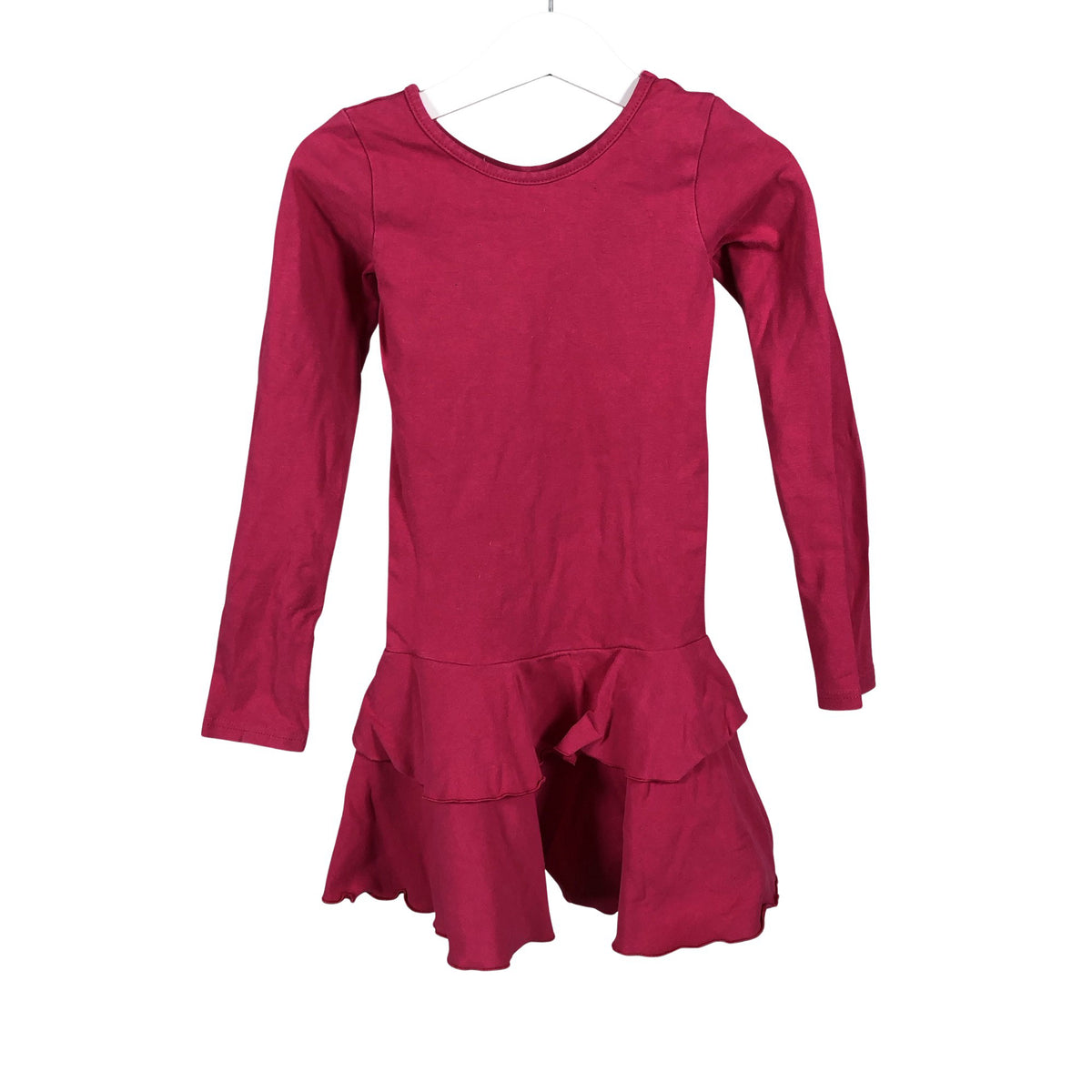Tyttöjen Gugguu - Trikoomekko, koko 110 - 116 - Pinkki (1)