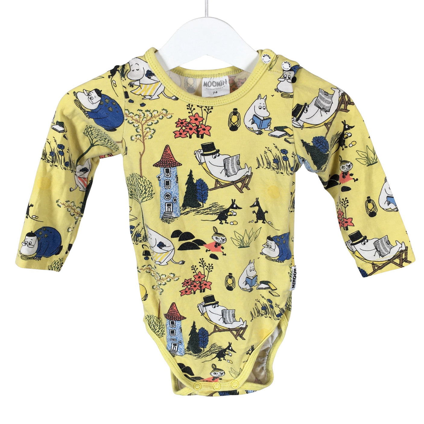Unisex Moomin by Martinex - Body, koko 68 - 74 - Keltainen (1)