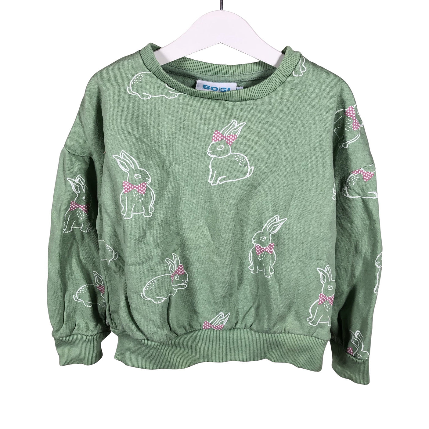 Unisex Bogi - Collegepaita, koko 116 - 122 - Vihreä (1)