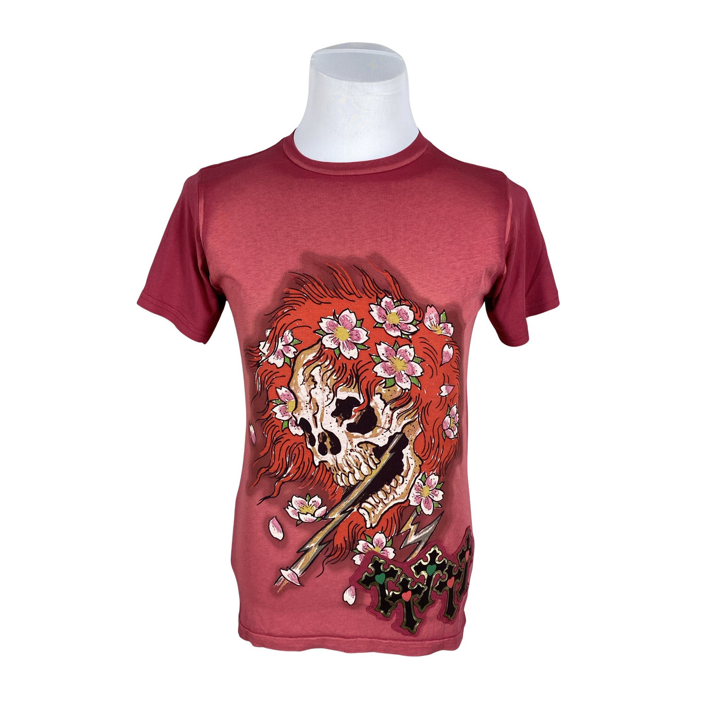 Miesten Ed Hardy - T-paita, koko S - Punainen (1)
