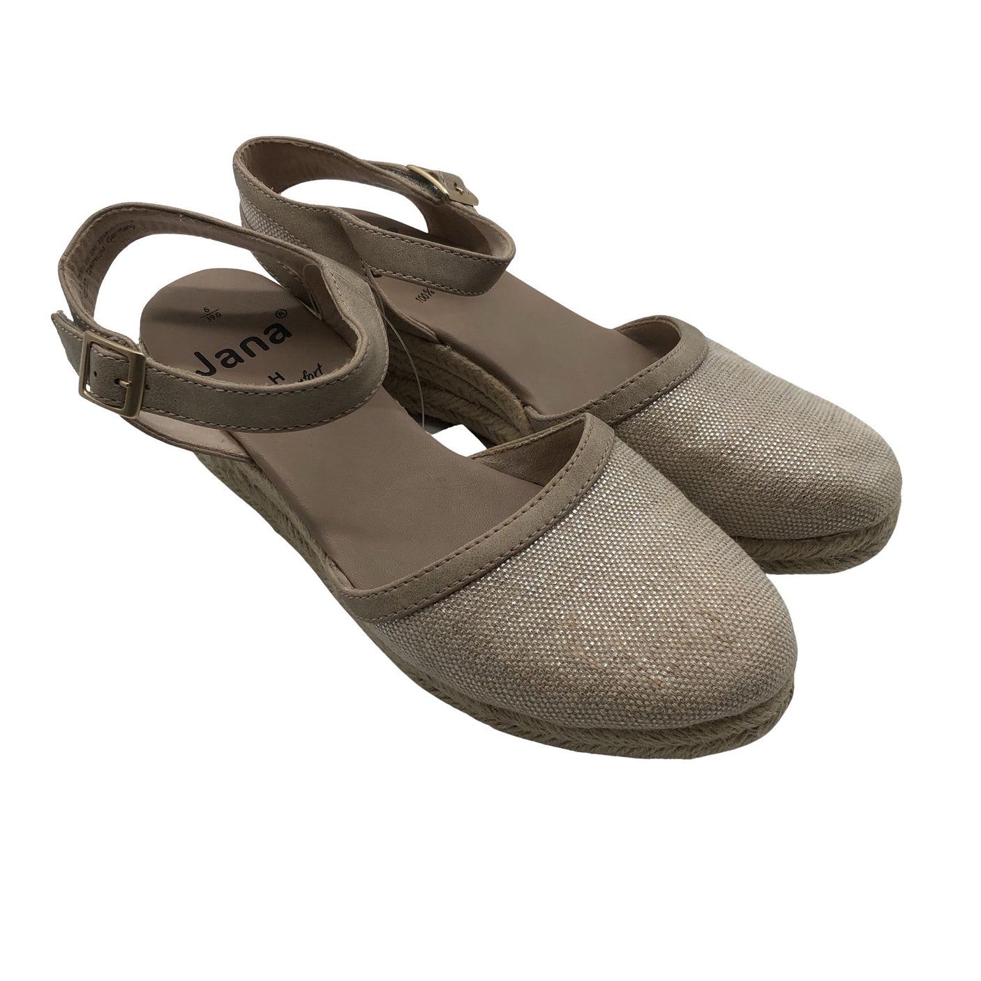 Naisten Jana - Kiilakorkokengät, koko 39 - Beige (2)