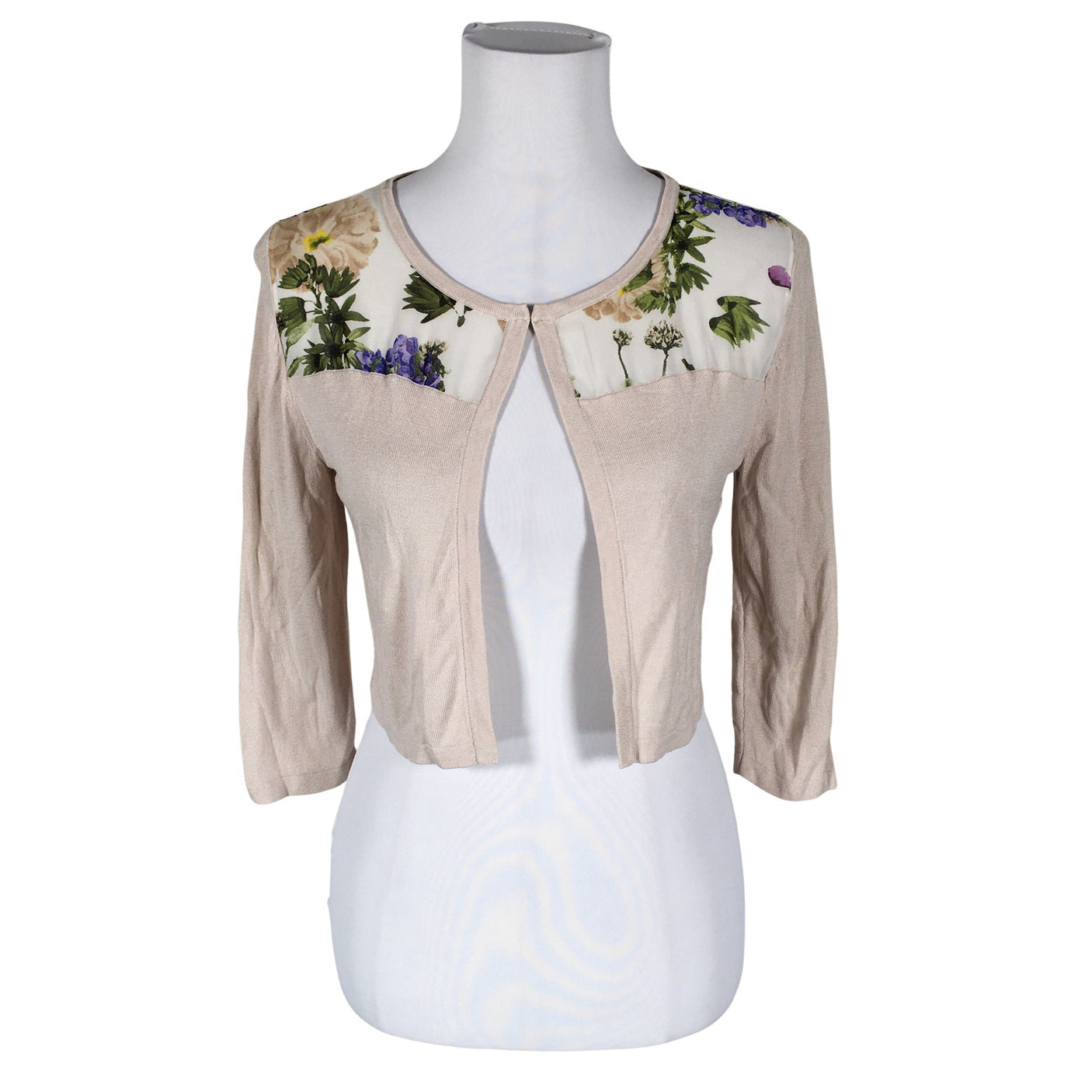 Naisten Esprit - Neulebolero, koko 38 - Beige (1)