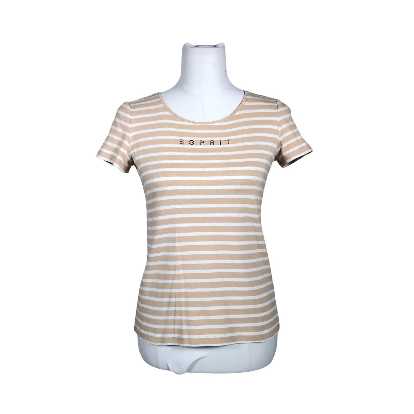 Naisten Esprit - T-paita, koko 38 - Beige (1)