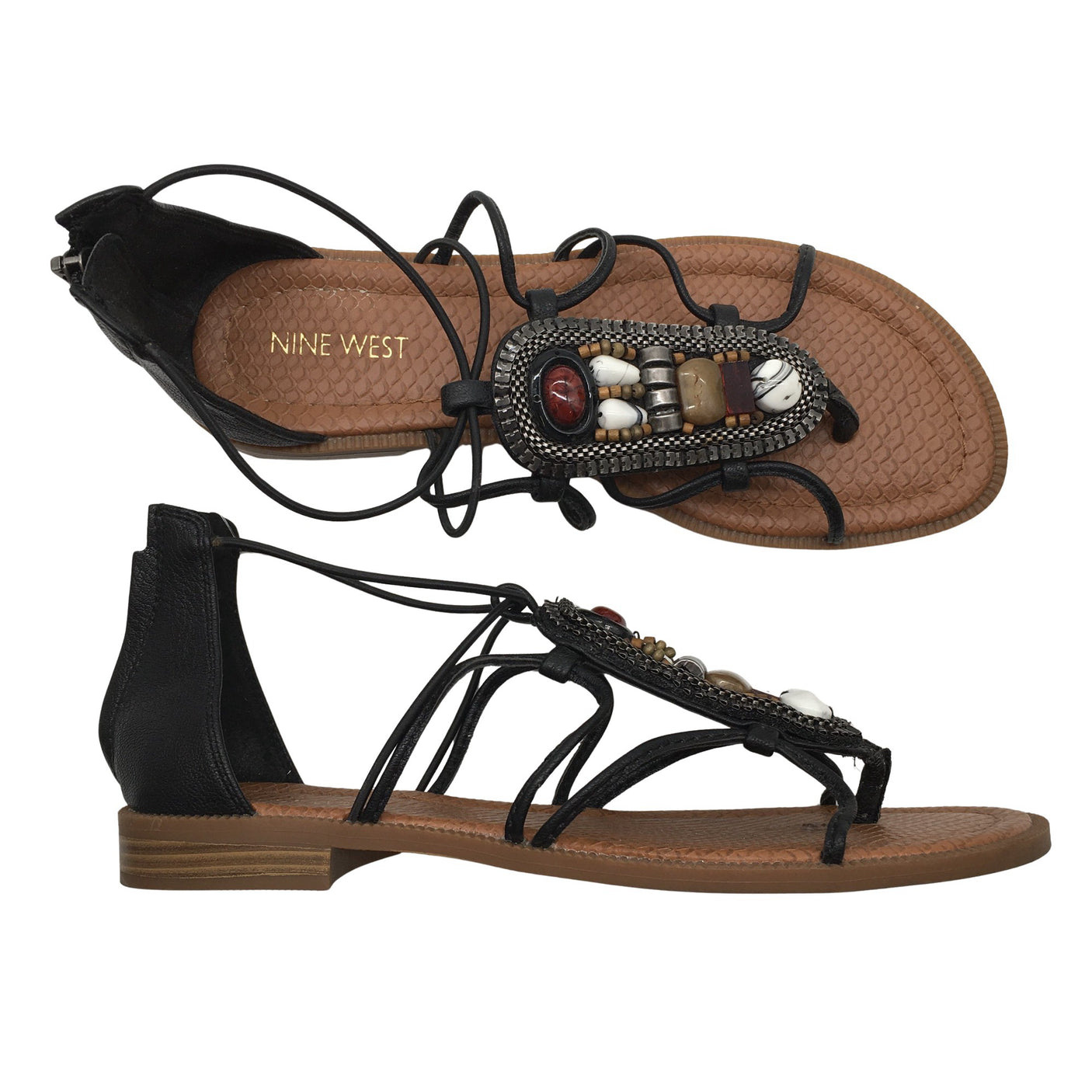 Naisten Nine West - Sandaalit, koko 38 - Musta (1)