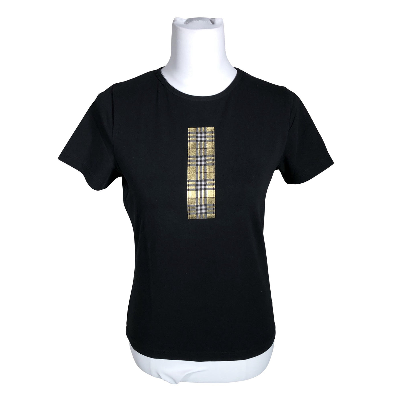 Naisten Burberry - T-paita, koko 38 - Musta (1)