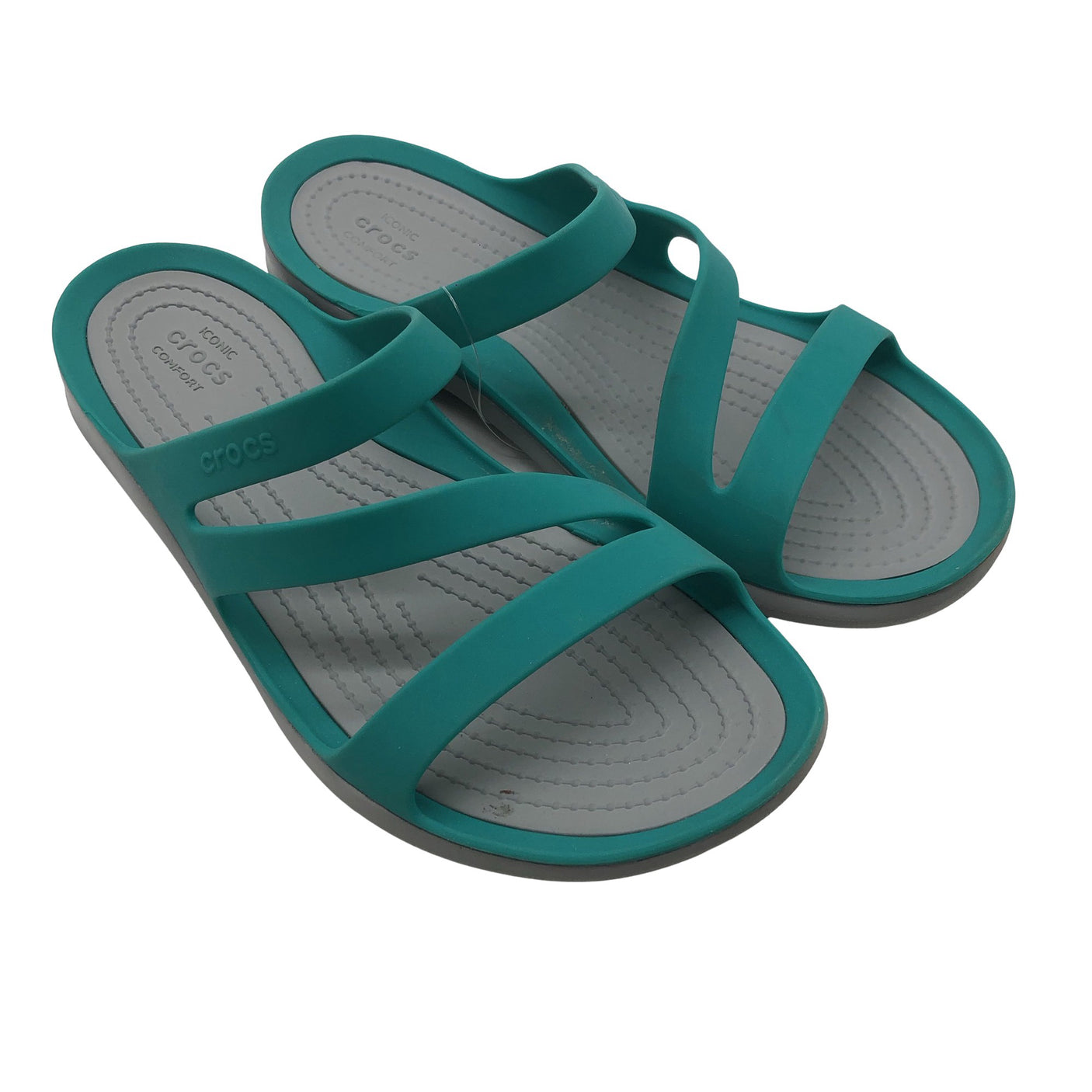 Naisten Crocs - Sandaalit, koko 37 - Vihreä (2)