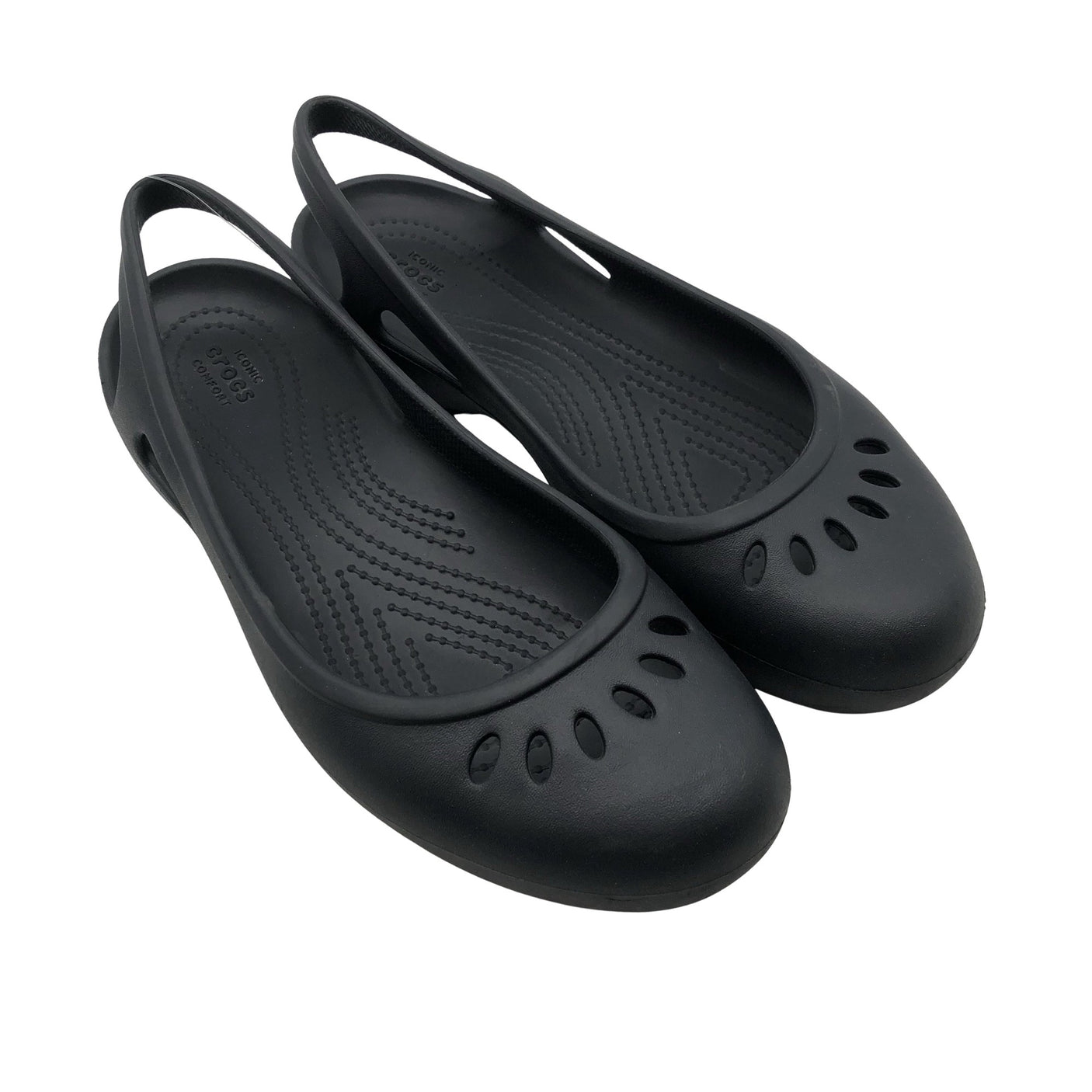 Naisten Crocs - Ballerinat, koko 40 - Musta (2)