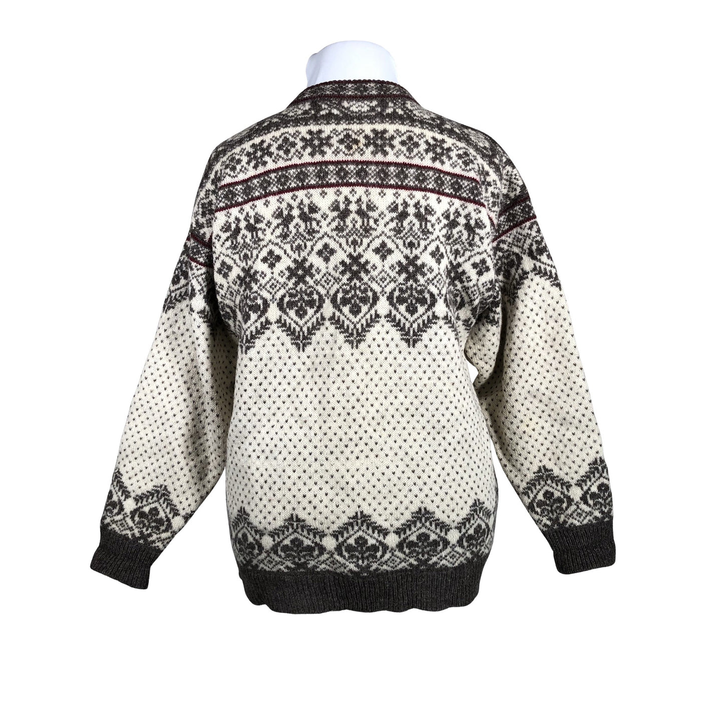 Naisten Handmade - Villapaita, koko 42 - Luonnonvalkoinen (3)