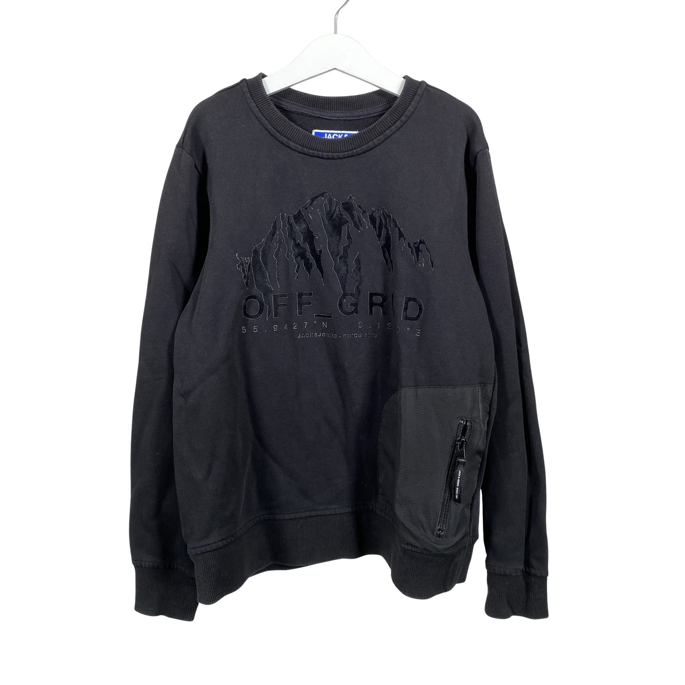 Poikien Jack & Jones - Collegepaita, koko 146 - 152 - Musta (1)