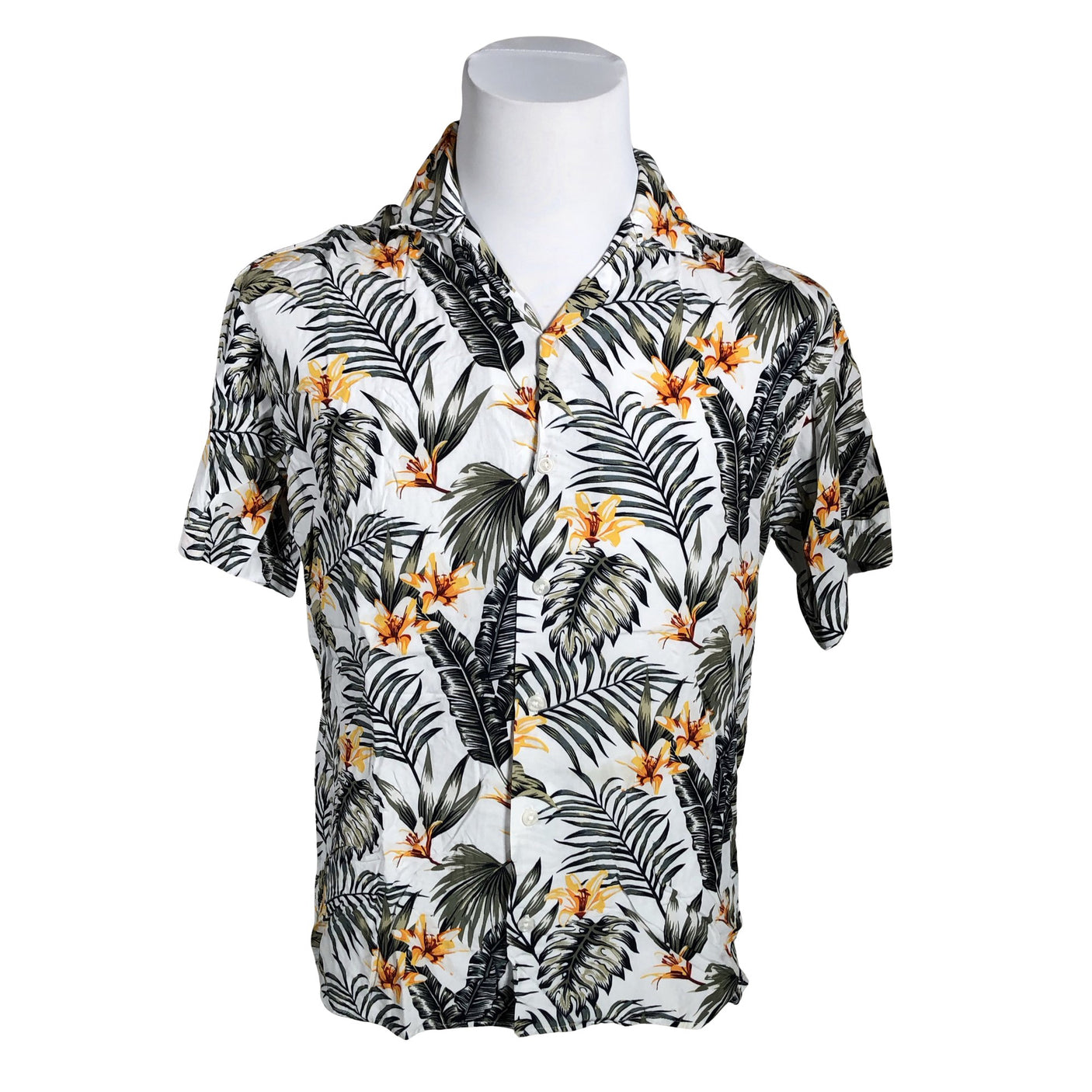 Miesten Jack & Jones - Kauluspaita, koko M - Valkoinen (1)