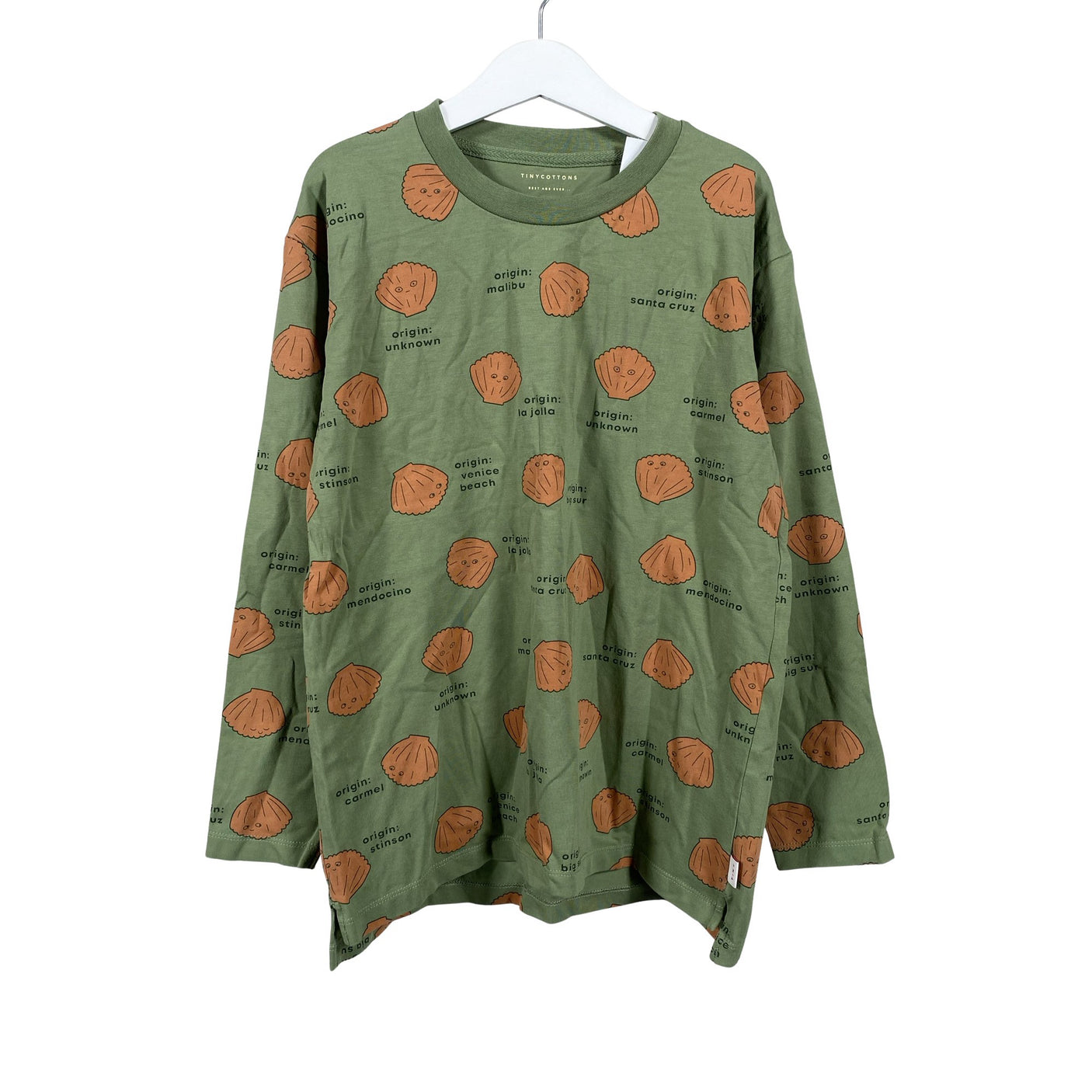 Unisex Tinycottons - Trikoopaita, koko 146 - 152 - Vihreä (1)