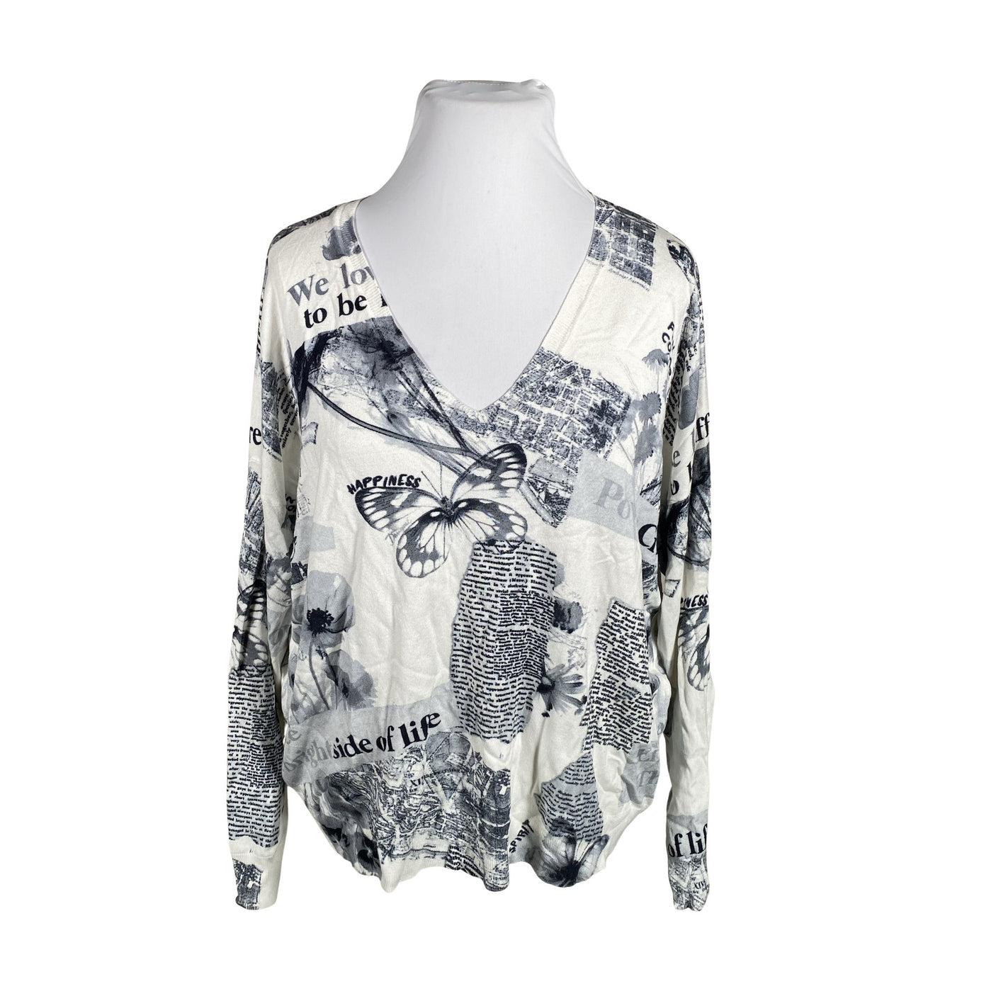Naisten Desigual - Neulepaita, koko 42 - Vaaleansininen (1)