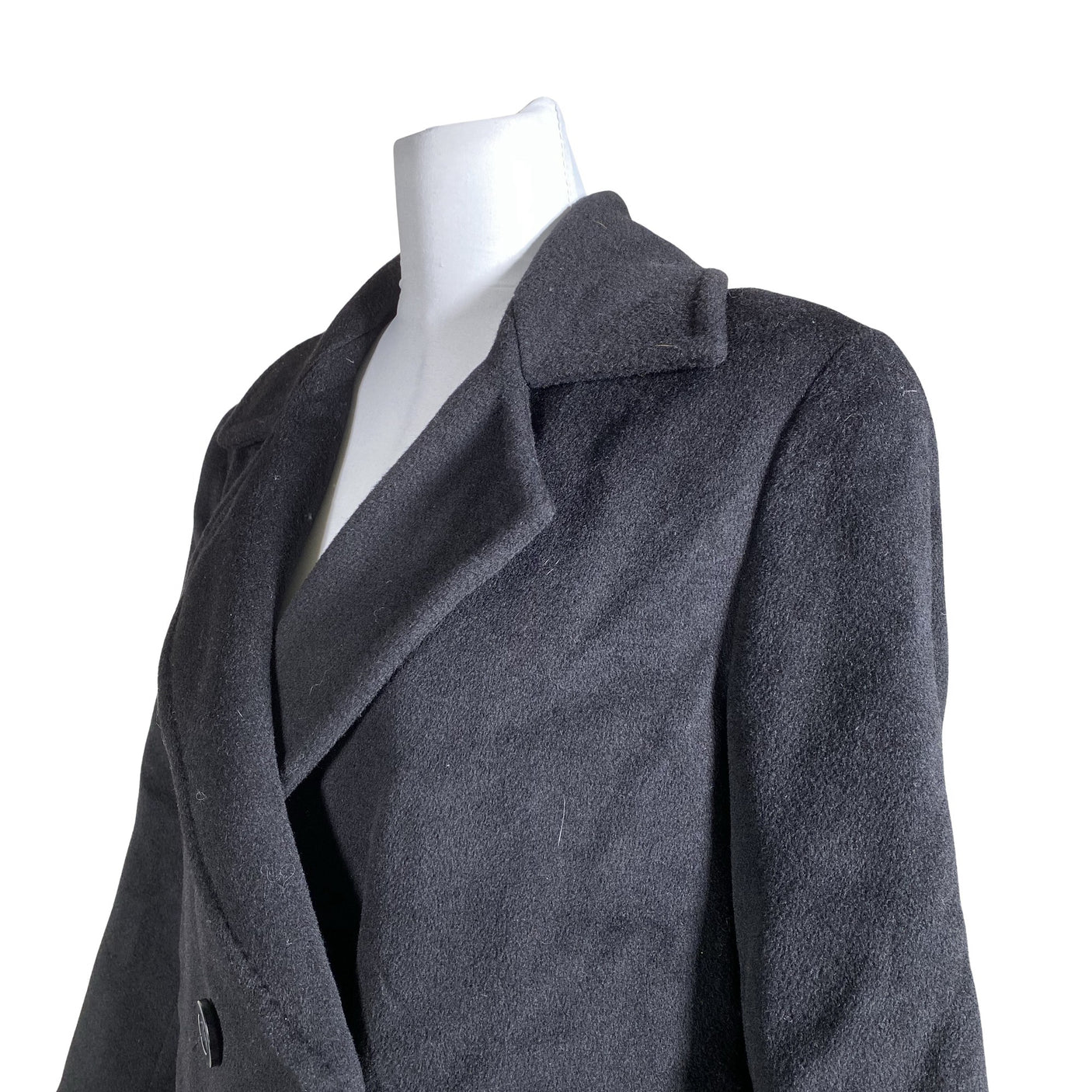 Naisten MaxMara - Villakangastakki, koko 38 - Musta (2)