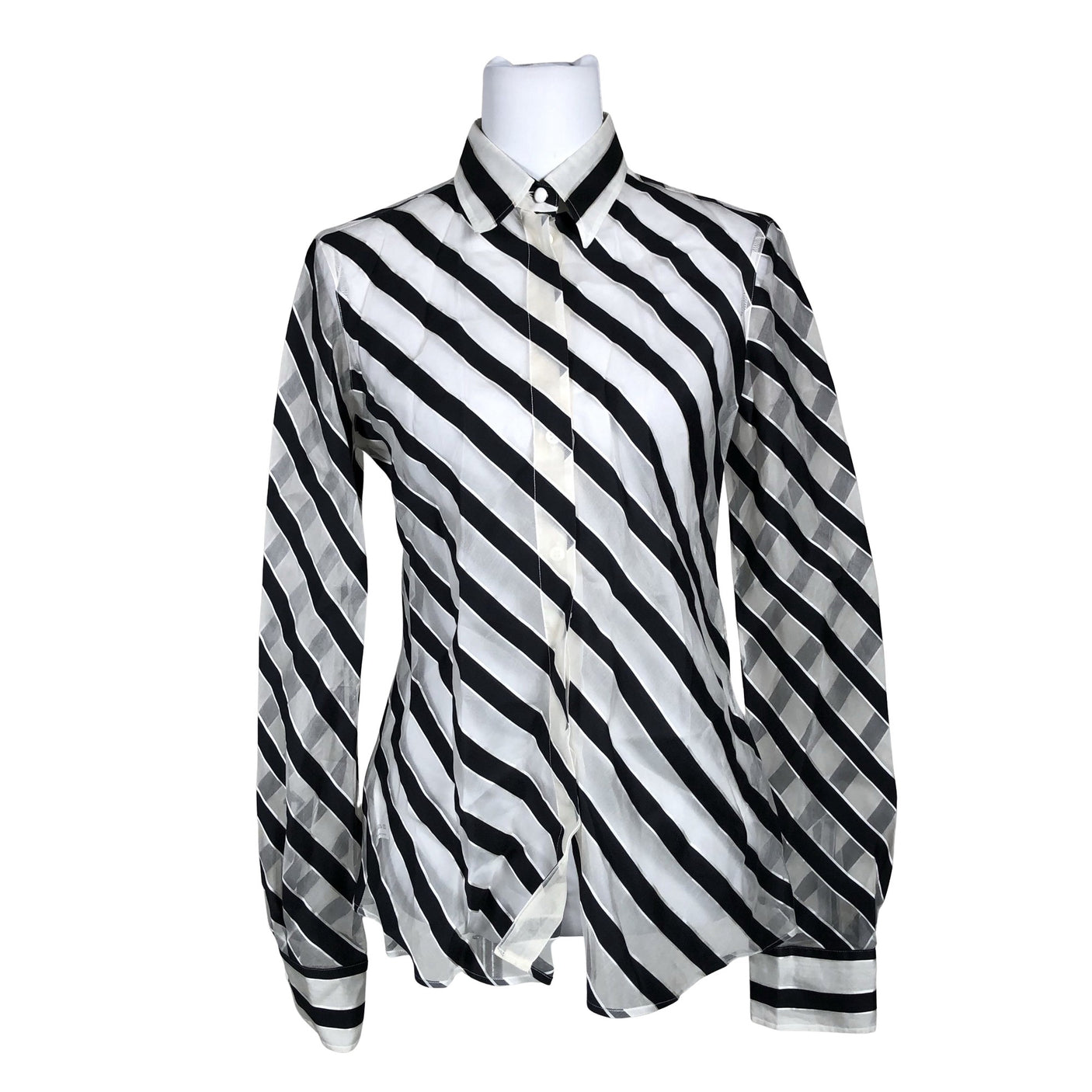Naisten Giorgio Armani - Kauluspaita, koko 38 - Musta (1)