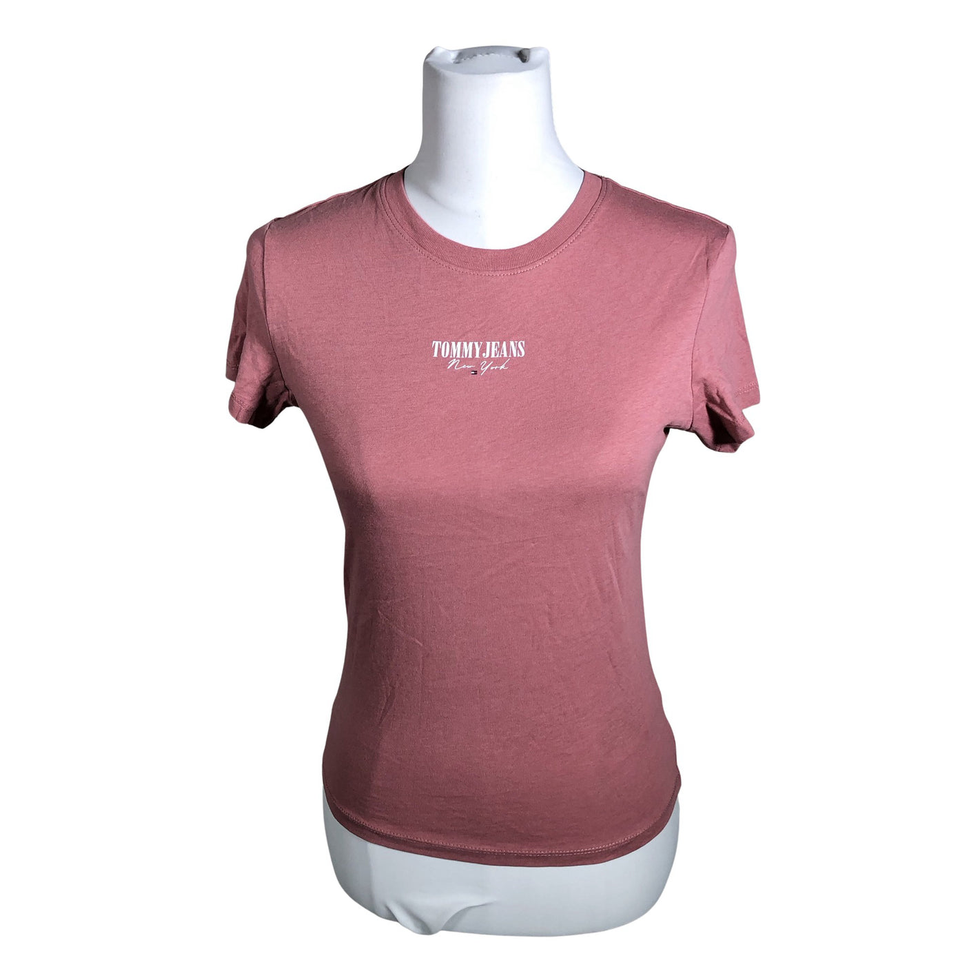 Naisten Tommy Jeans (Tommy Hilfiger) - T-paita, koko 38 - Vaaleanpunainen (1)