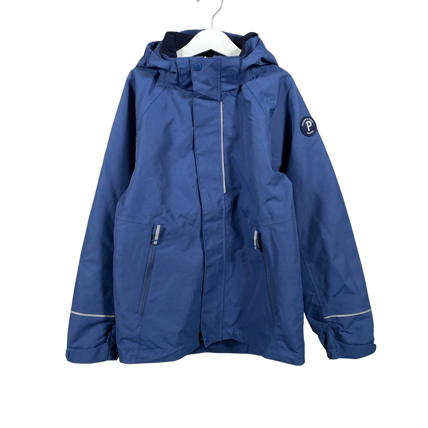 Unisex Polarn O. Pyret - Välikausitakki, koko 128 - 134 - Sininen (1)