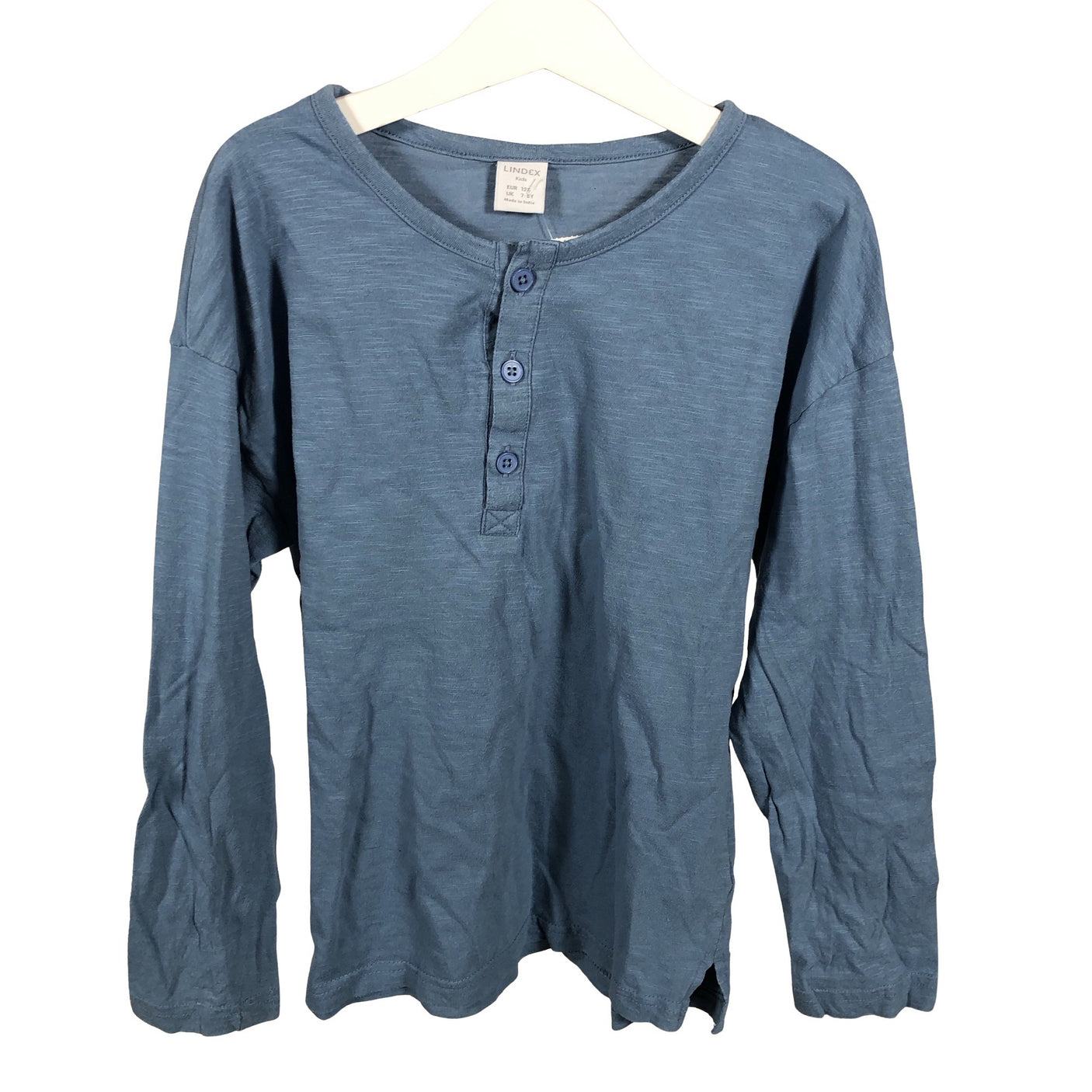 Unisex Lindex - Trikoopaita, koko 122 - 128 - Vaaleansininen (1)