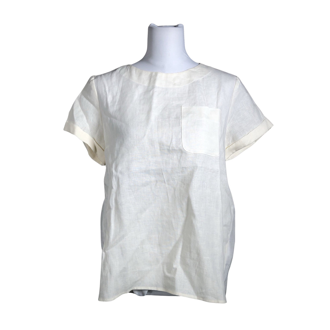 Naisten Marc O'Polo - Lyhythihainen pusero, koko 36 - Beige (1)