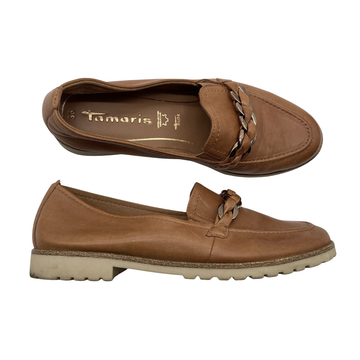 Naisten Tamaris - Loaferit, koko 36 - Ruskea (1)