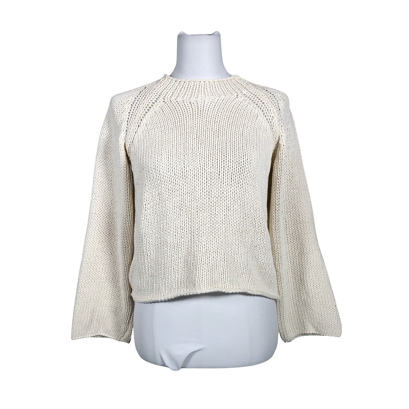Naisten Massimo Dutti - Neulepaita, koko 34 - Valkoinen (1)