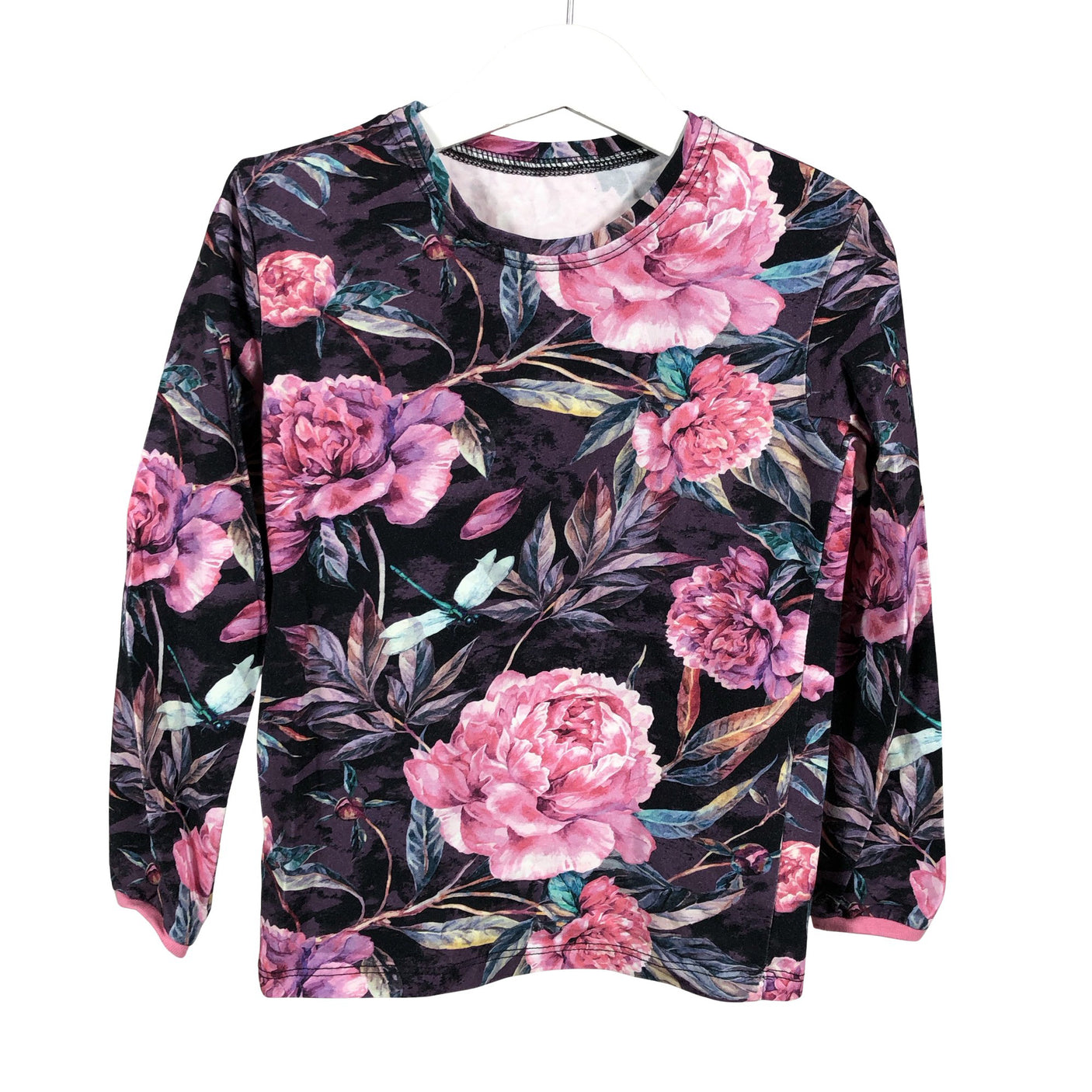 Tyttöjen Handmade - Trikoopaita, koko 110 - 116 - Violetti (1)